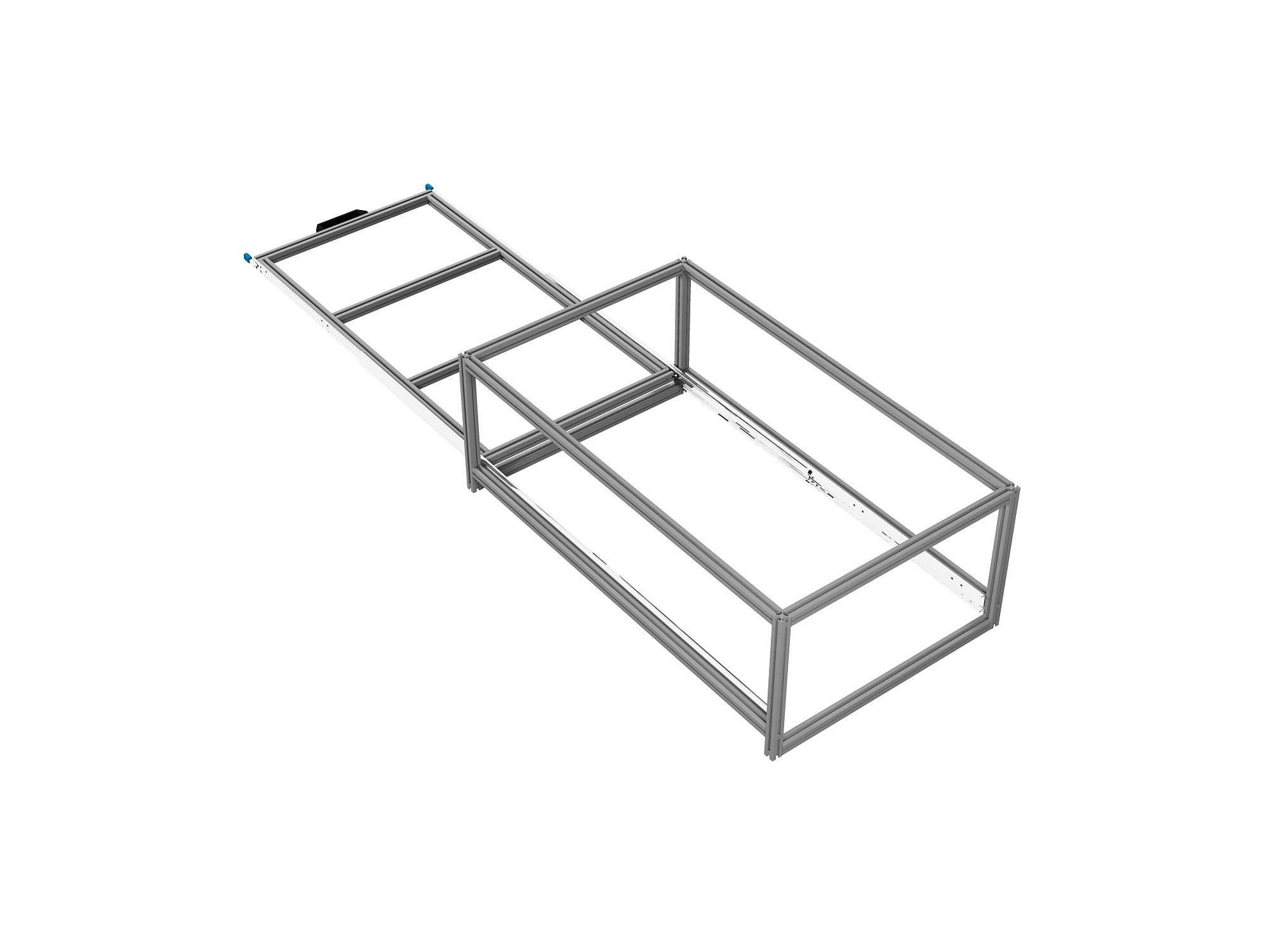 Heckauszug 600 x 1200 mm Euroboxen für Camper, Caravan, Wohnmobil & Nutzfahrzeuge, 70 kg Tragkraft, Typ 43, ohne Euroboxen