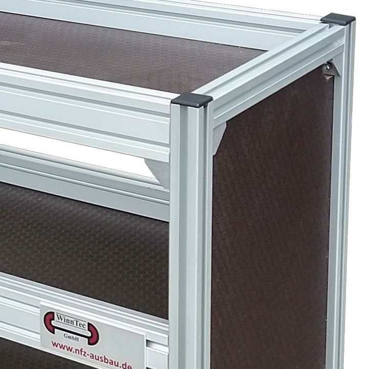 Alu-Fahrzeugregal 1026 x 918 x 357 mm + Schubladensystem II
