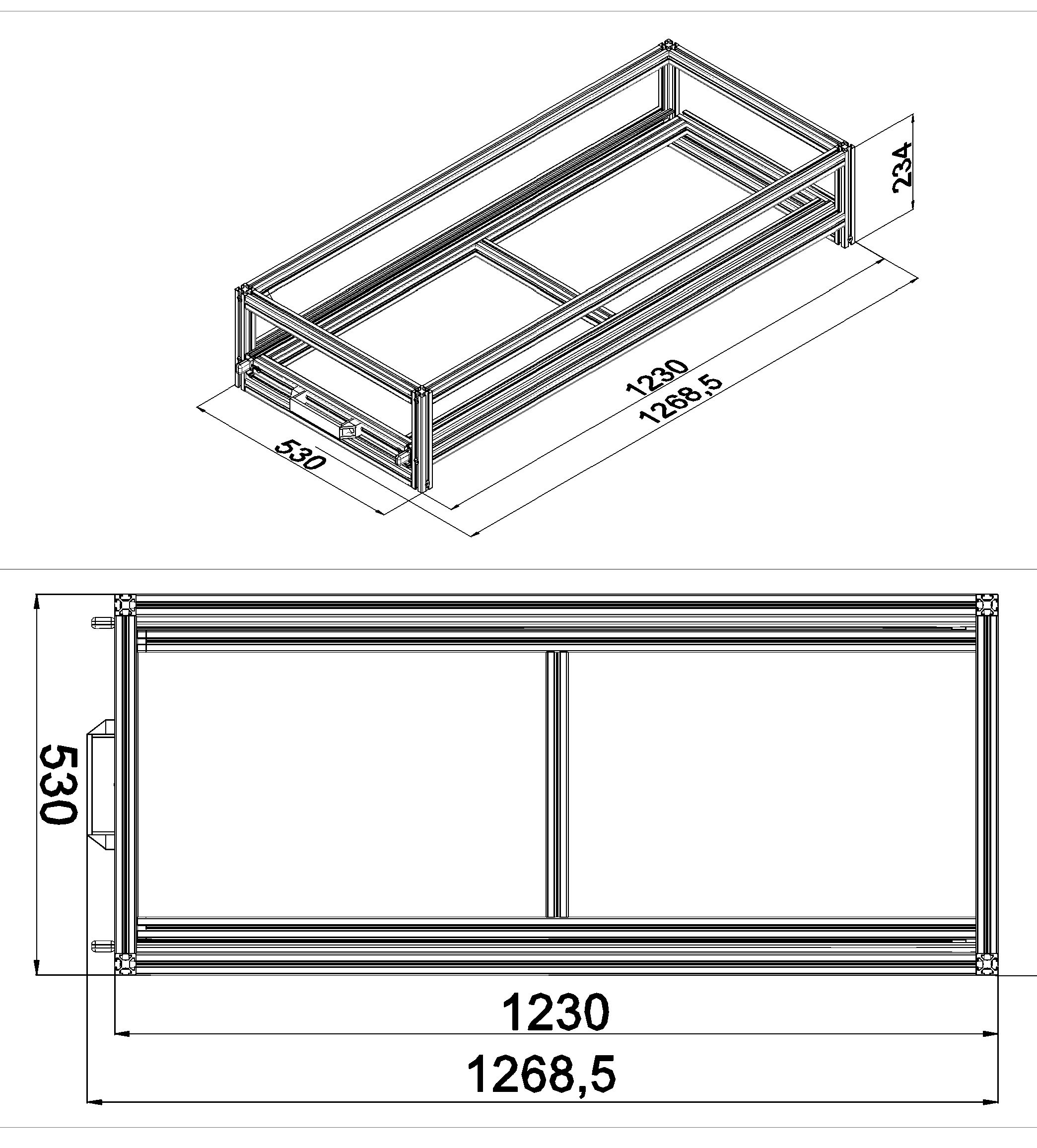 Heckauszug Euroboxen für Camper, Caravan, Wohnmobil & Nutzfahrzeuge, 70 kg Tragkraft, Typ 11, ohne Euroboxen