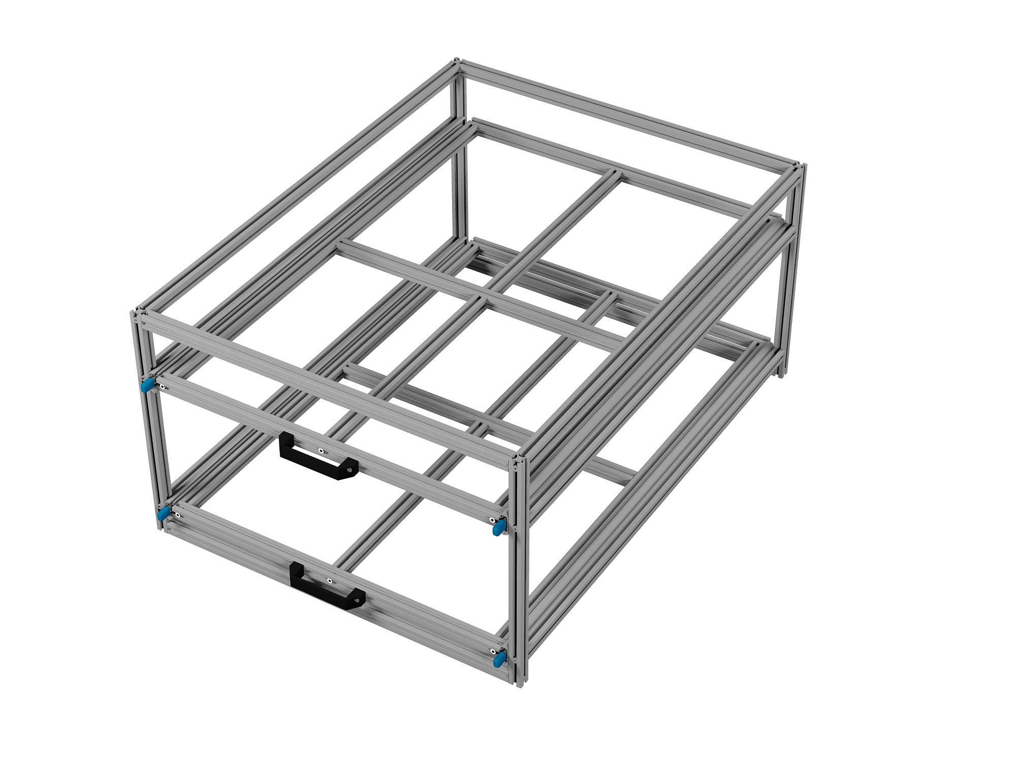 Heckauszug 800 x 1200 mm Euroboxen für Camper, Caravan, Wohnmobil & Nutzfahrzeuge, 220 kg Tragkraft, Typ 34, mit Euroboxen, Bestückung 1