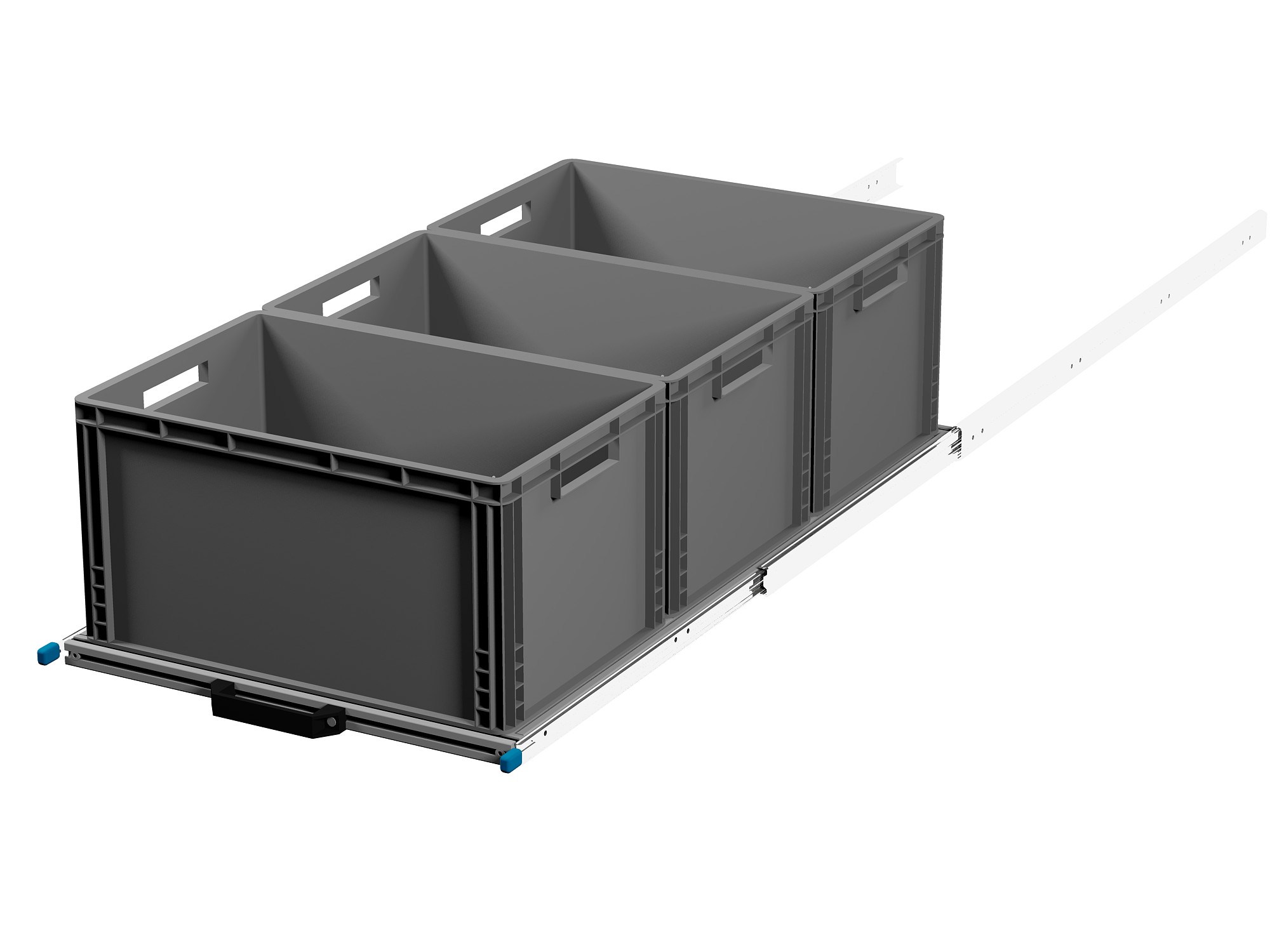 Heckauszug 600 x 1200 mm Euroboxen für Camper, Caravan, Wohnmobil & Nutzfahrzeuge, 70 kg Tragkraft
