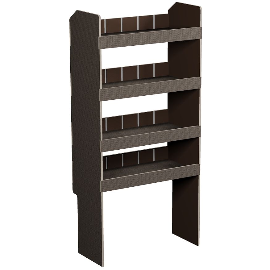 Fahrzeugregal 700 x 1490 x  350 mm, für Einstecktrennwände, 460 mm Bodenfreiheit