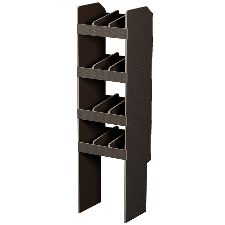 Fahrzeugregal 400 x 1490 x 350 mm, für Einstecktrennwände, 460 mm Bodenfreiheit