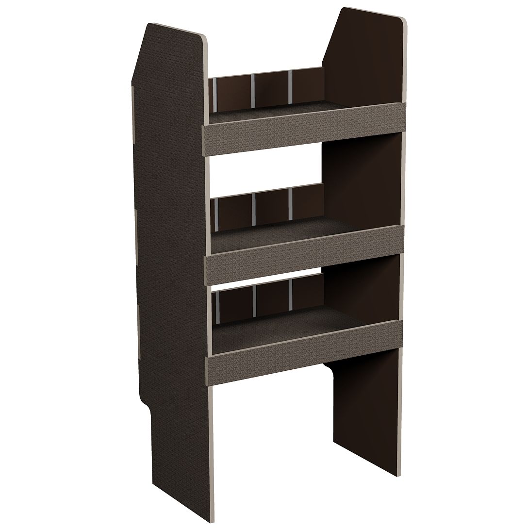 Fahrzeugregal 550 x 1150 x 350 mm, für Einstecktrennwände, 340 mm Bodenfreiheit