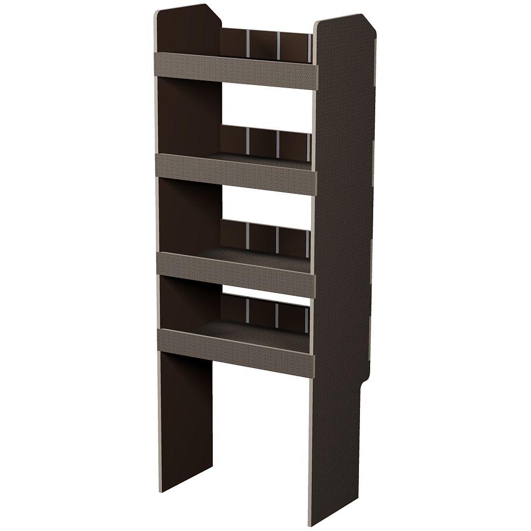 Fahrzeugregal 550 x 1490 x  350 mm, für Einstecktrennwände, 460 mm Bodenfreiheit