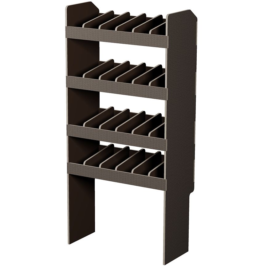 Fahrzeugregal 700 x 1490 x  350 mm, für Einstecktrennwände, 460 mm Bodenfreiheit