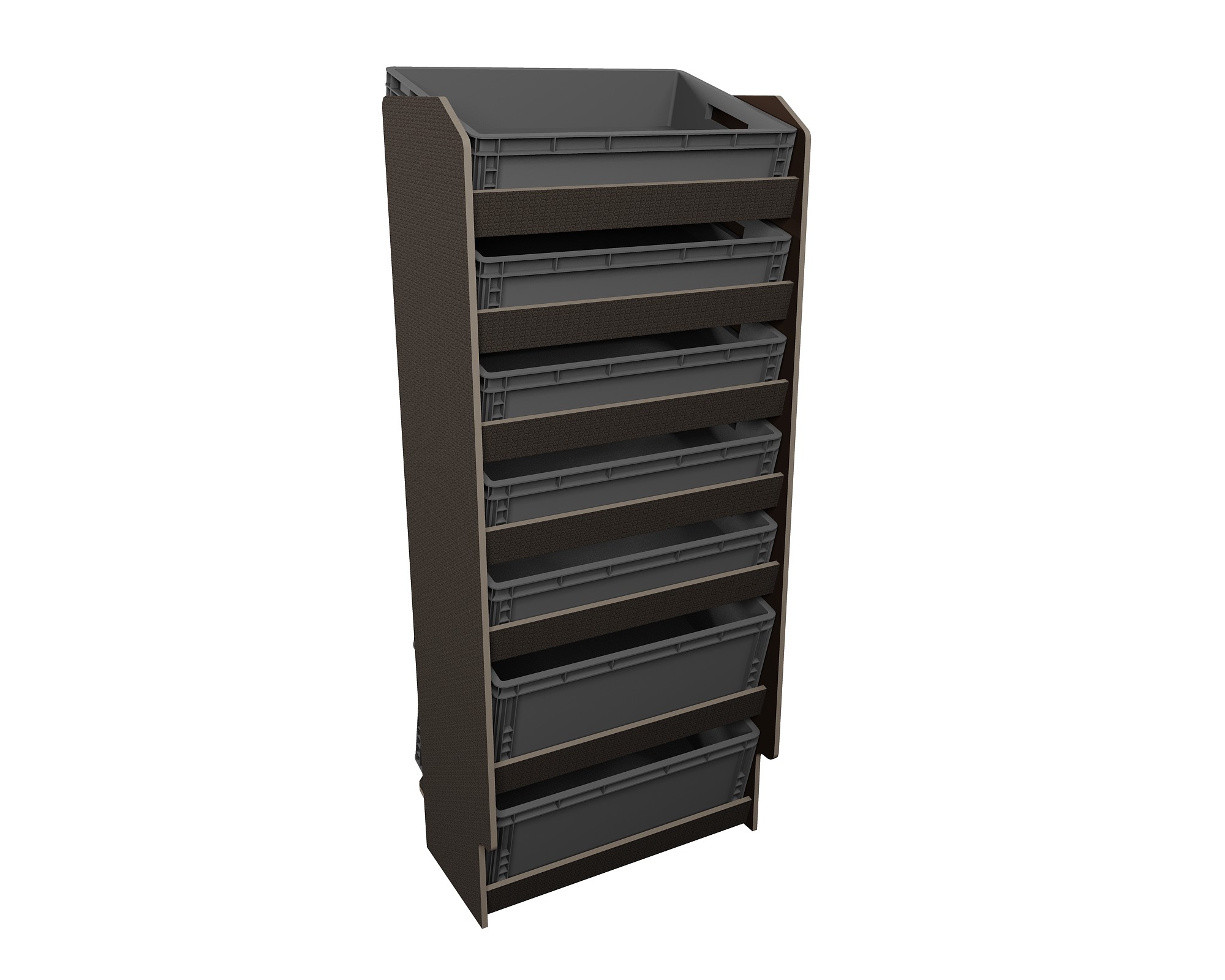 Fahrzeugregal für Euroboxen 600 x 400 mm, Typ 1, ohne Euroboxen