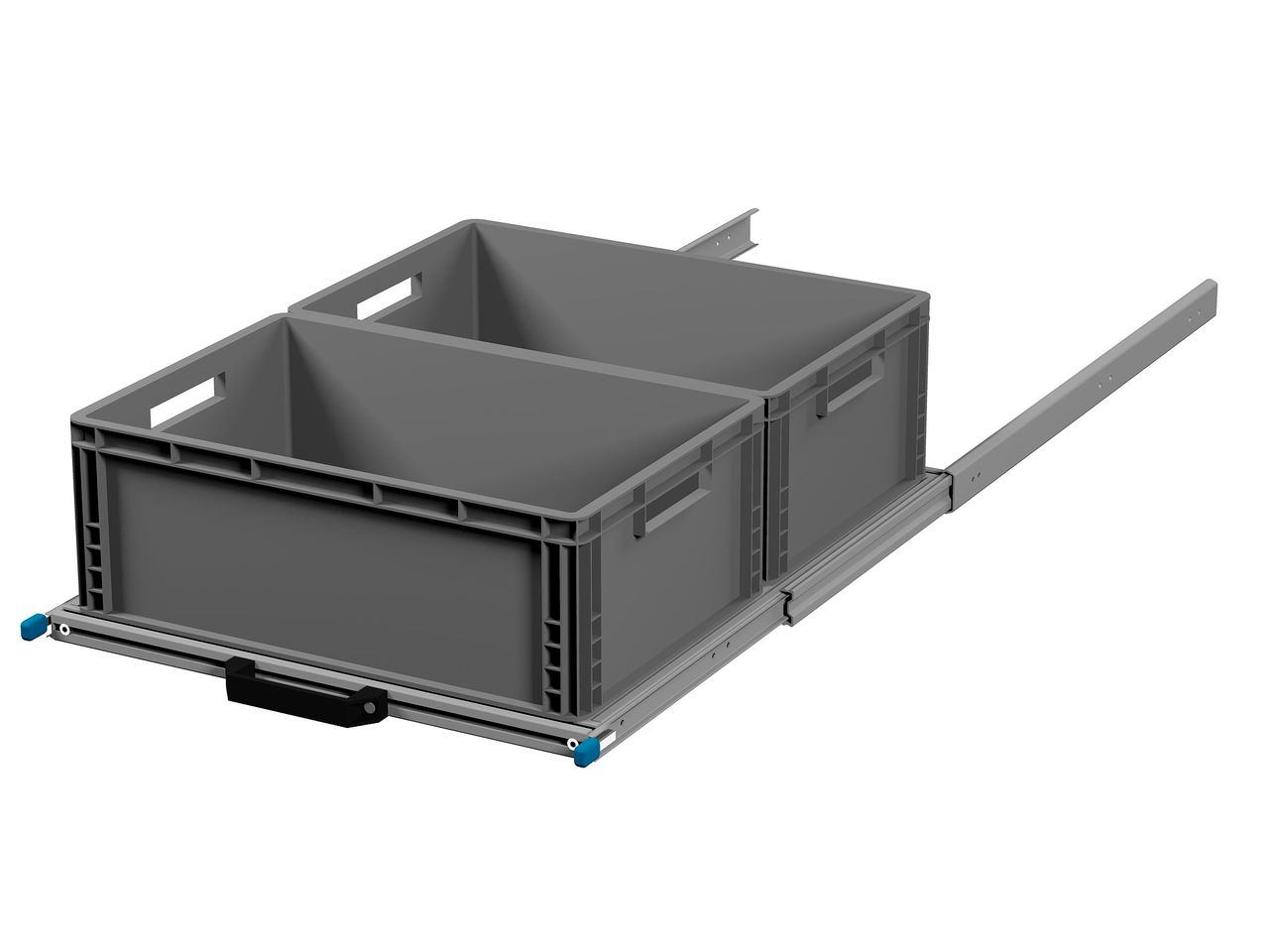 Heckauszug 600 x 800 mm Euroboxen für Camper, Caravan, Wohnmobil & Nutzfahrzeuge, 70 kg Tragkraft