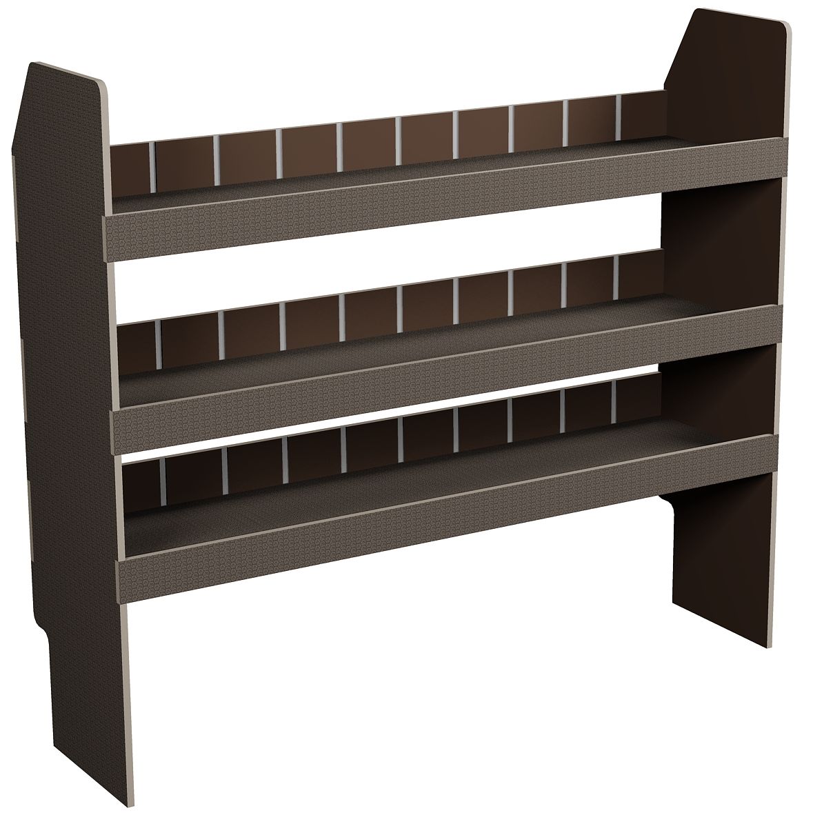 Fahrzeugregal 1300 x 1150 x 350 mm, für Einstecktrennwände, 340 mm Bodenfreiheit