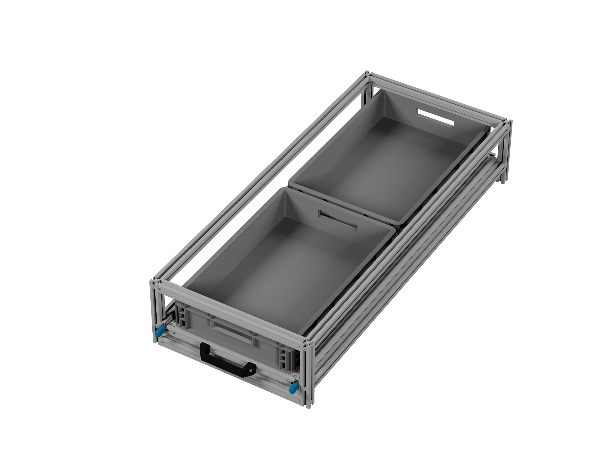 Heckauszug Euroboxen für Camper, Caravan, Wohnmobil & Nutzfahrzeuge, 220 kg Tragkraft, Typ 11, ohne Euroboxen