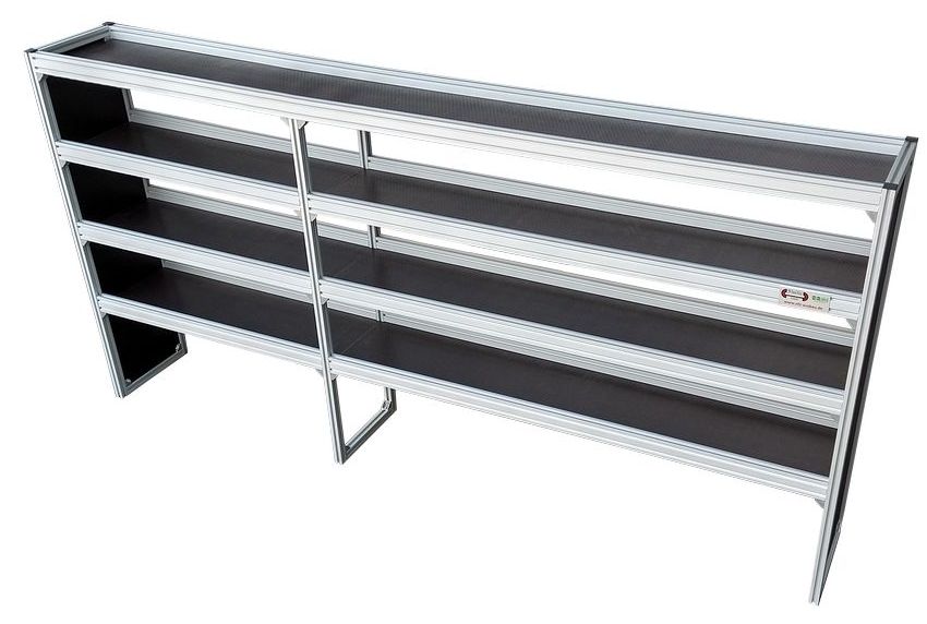 Alu-Fahrzeugregal 2835 x 1296 x 357 mm + Schubladensystem I