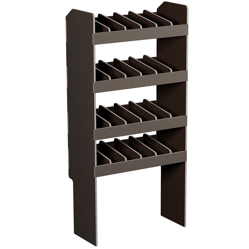 Fahrzeugregal 700 x 1490 x  350 mm, für Einstecktrennwände, 460 mm Bodenfreiheit
