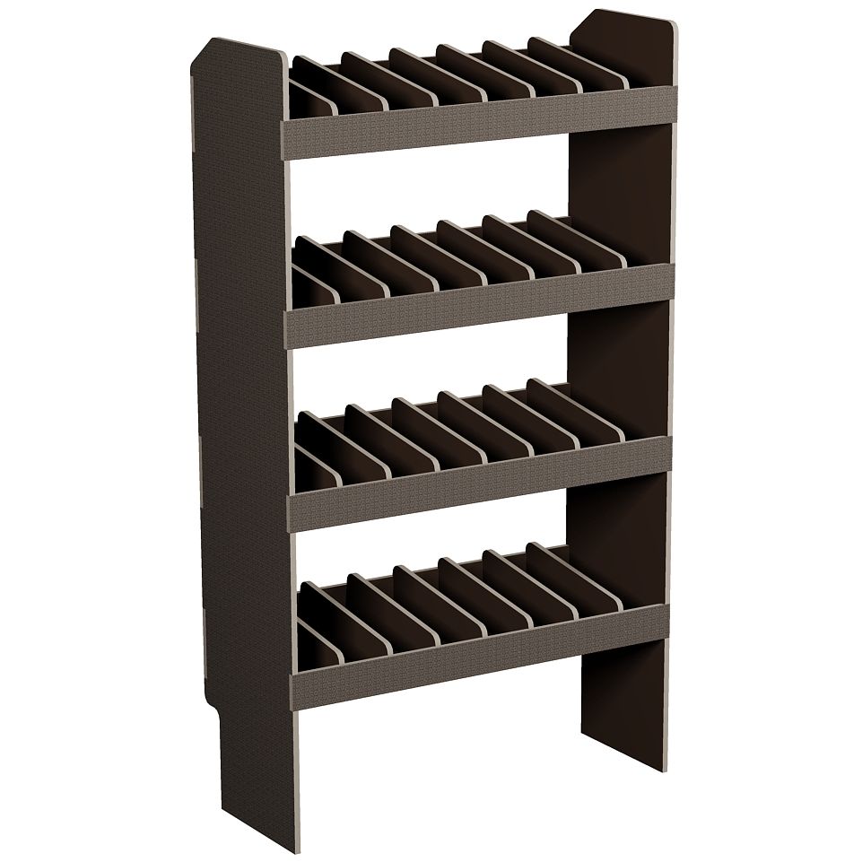 Fahrzeugregal 850 x 1490 x 350 mm, für Einstecktrennwände, 340 mm Bodenfreiheit