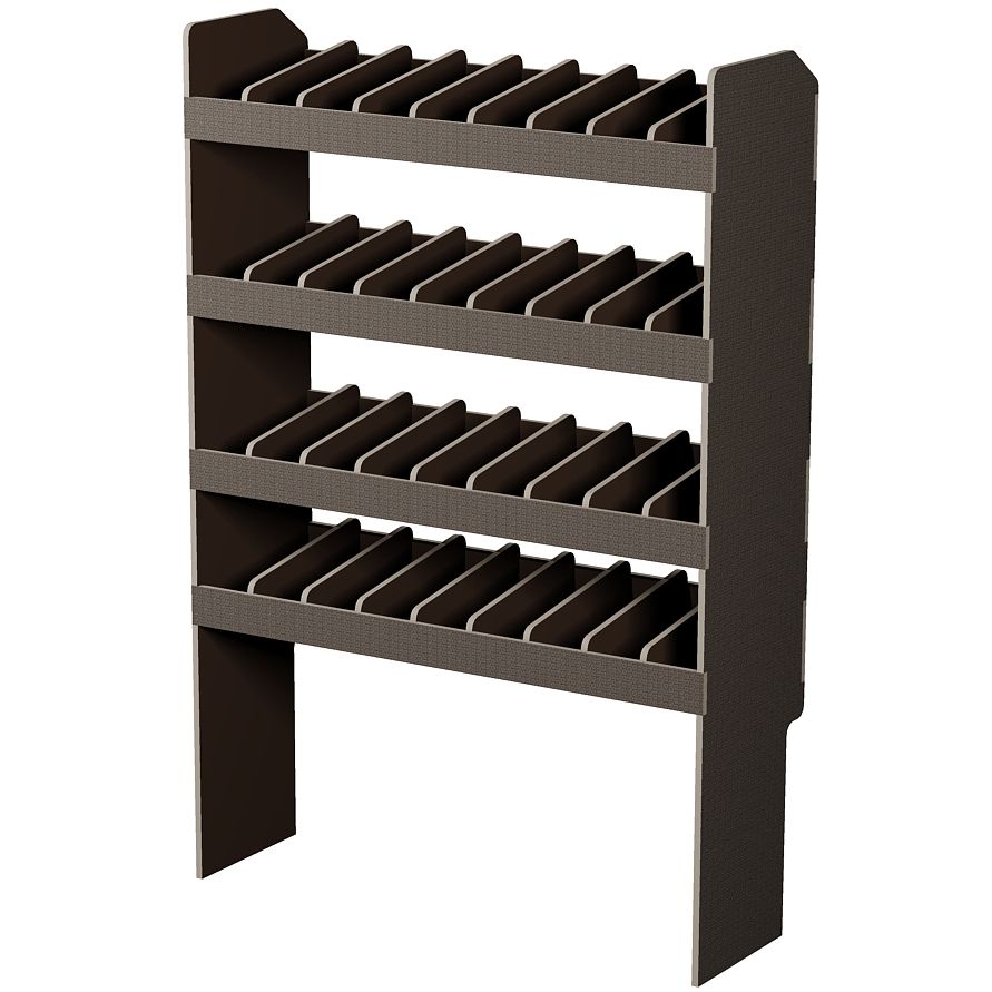 Fahrzeugregal 1000 x 1490 x 350 mm, für Einstecktrennwände, 460 mm Bodenfreiheit