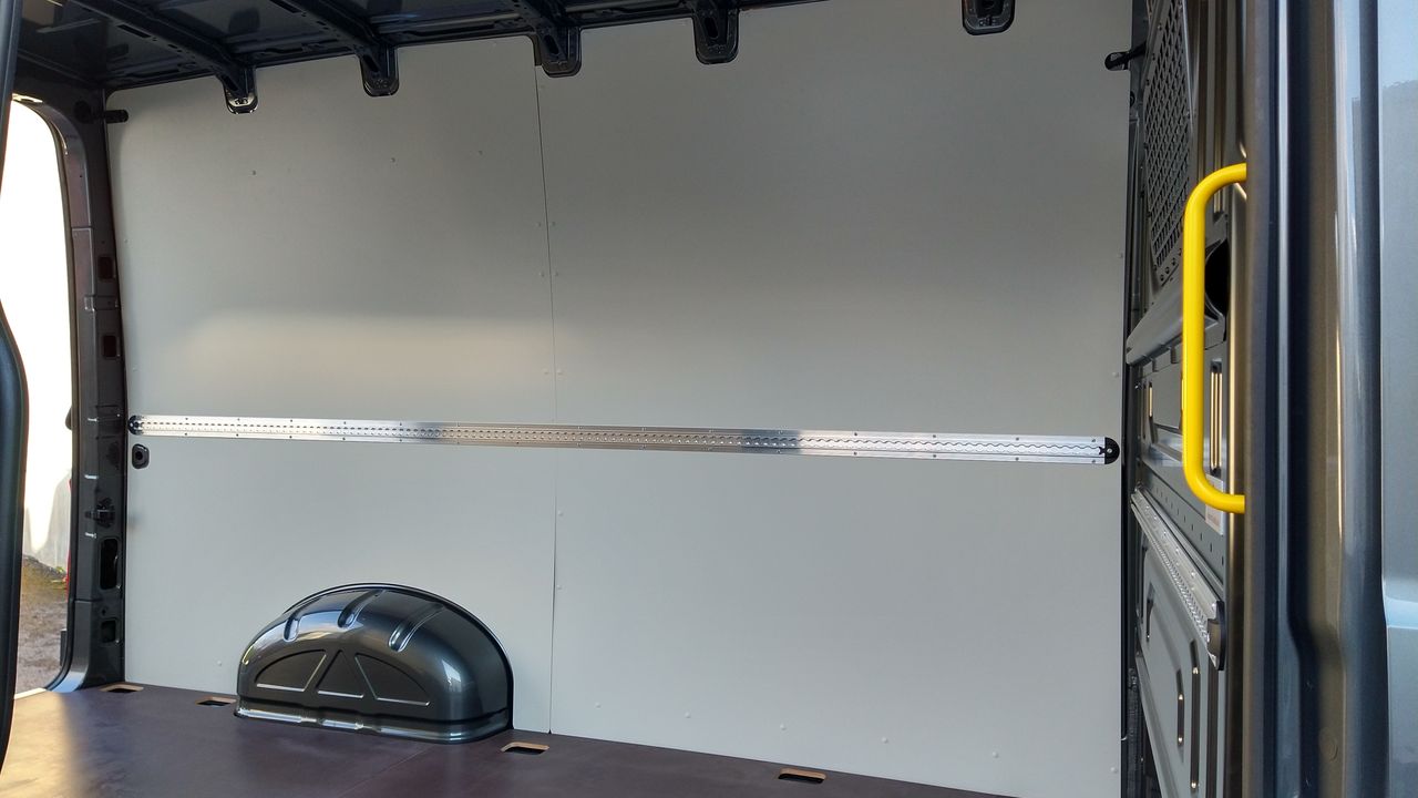 Airlineschiene allsafe Standard mit Flansch, 996 mm, vorgebohrt, inkl. Stahlnietensatz