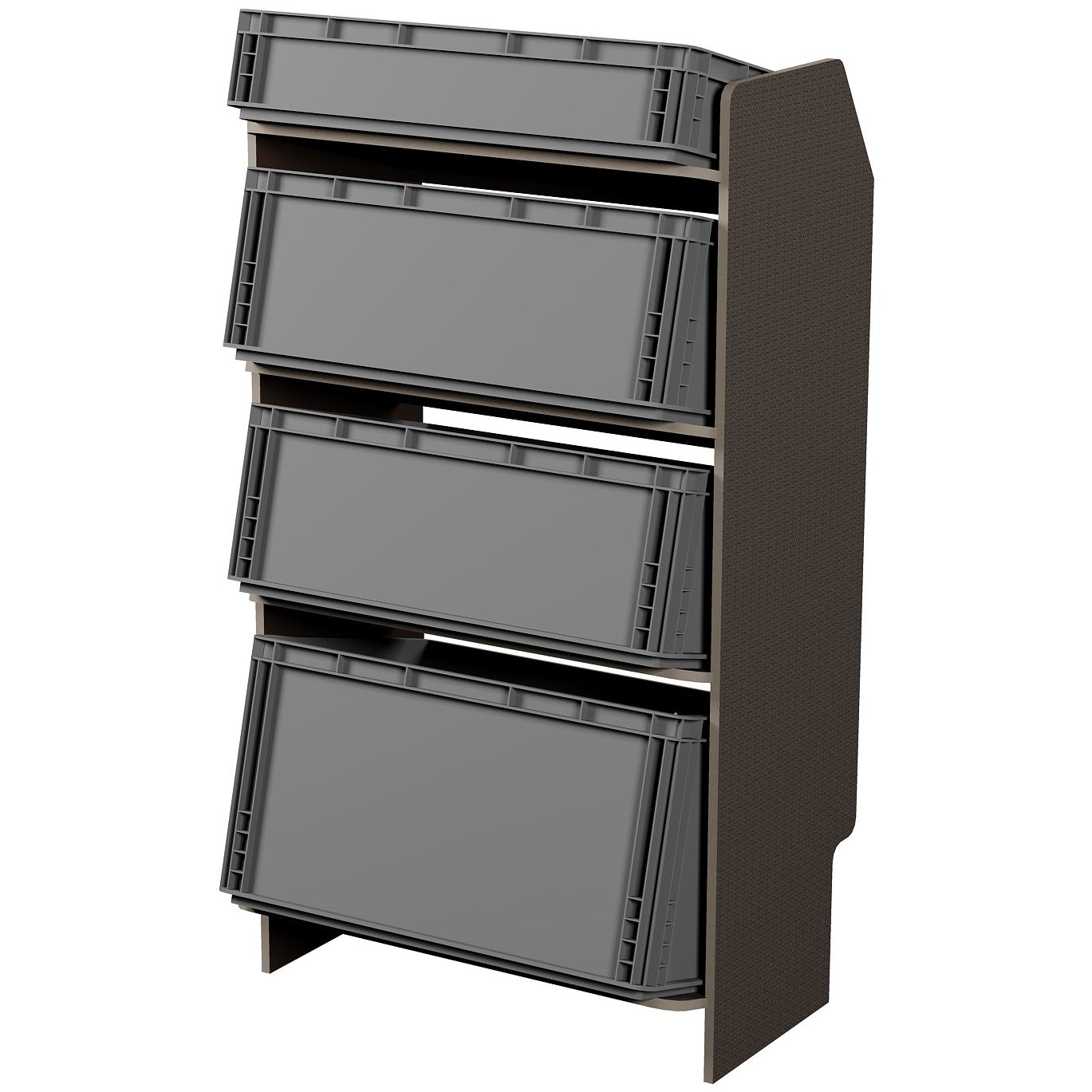 Fahrzeugregal für Euroboxen 600 x 400 mm, Typ 3, mit Euroboxen