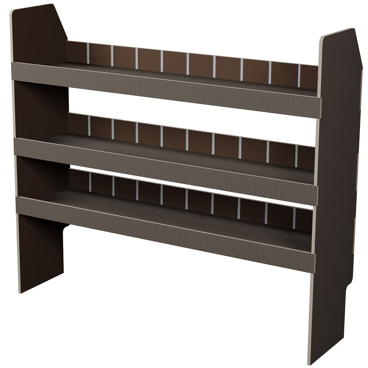 Fahrzeugregal 1300 x 1150 x 350 mm, für Einstecktrennwände, 340 mm Bodenfreiheit