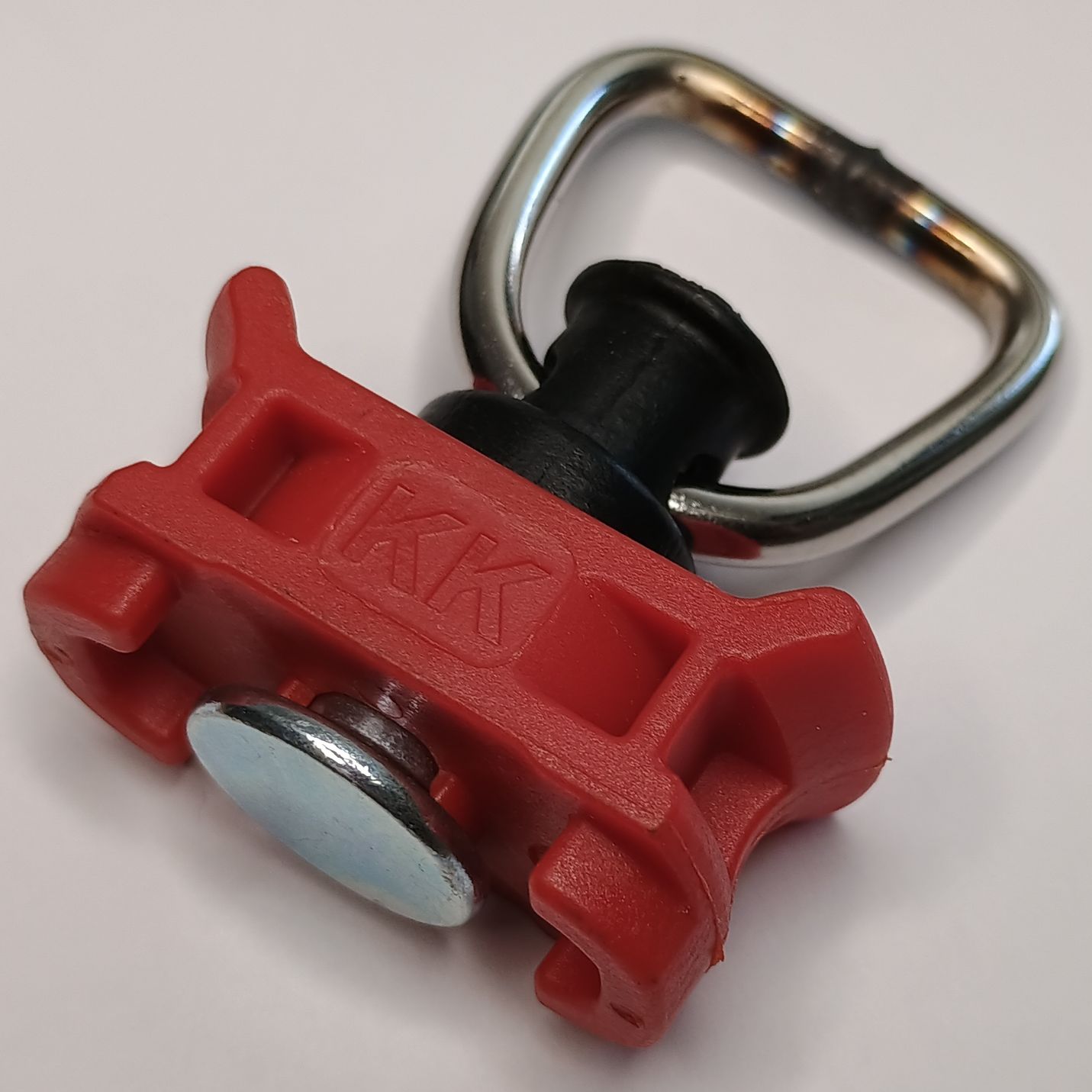 Zurröse Fitting für Airlineschiene , Trapez-Ring, rot, 12-er Set