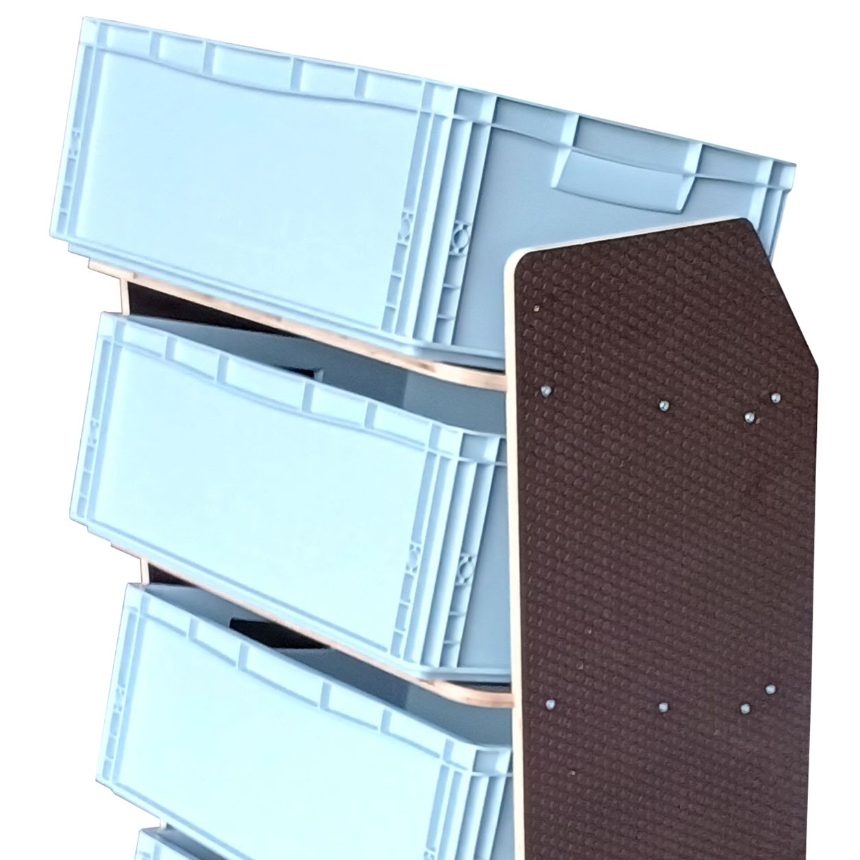 Fahrzeugregal für Euroboxen 600 x 400 mm