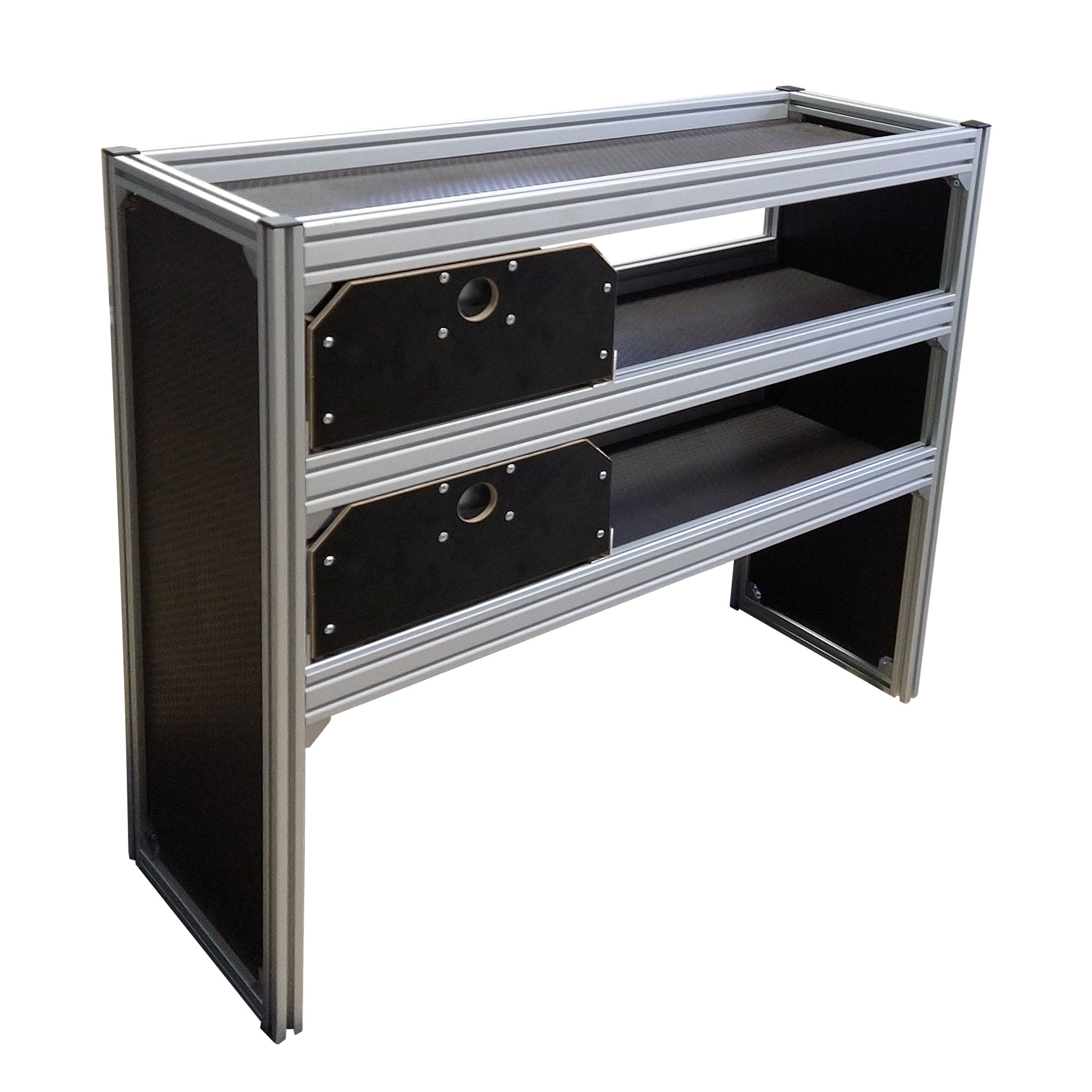 Alu-Fahrzeugregal 1485 x 918 x 357 mm + Schubladensystem I