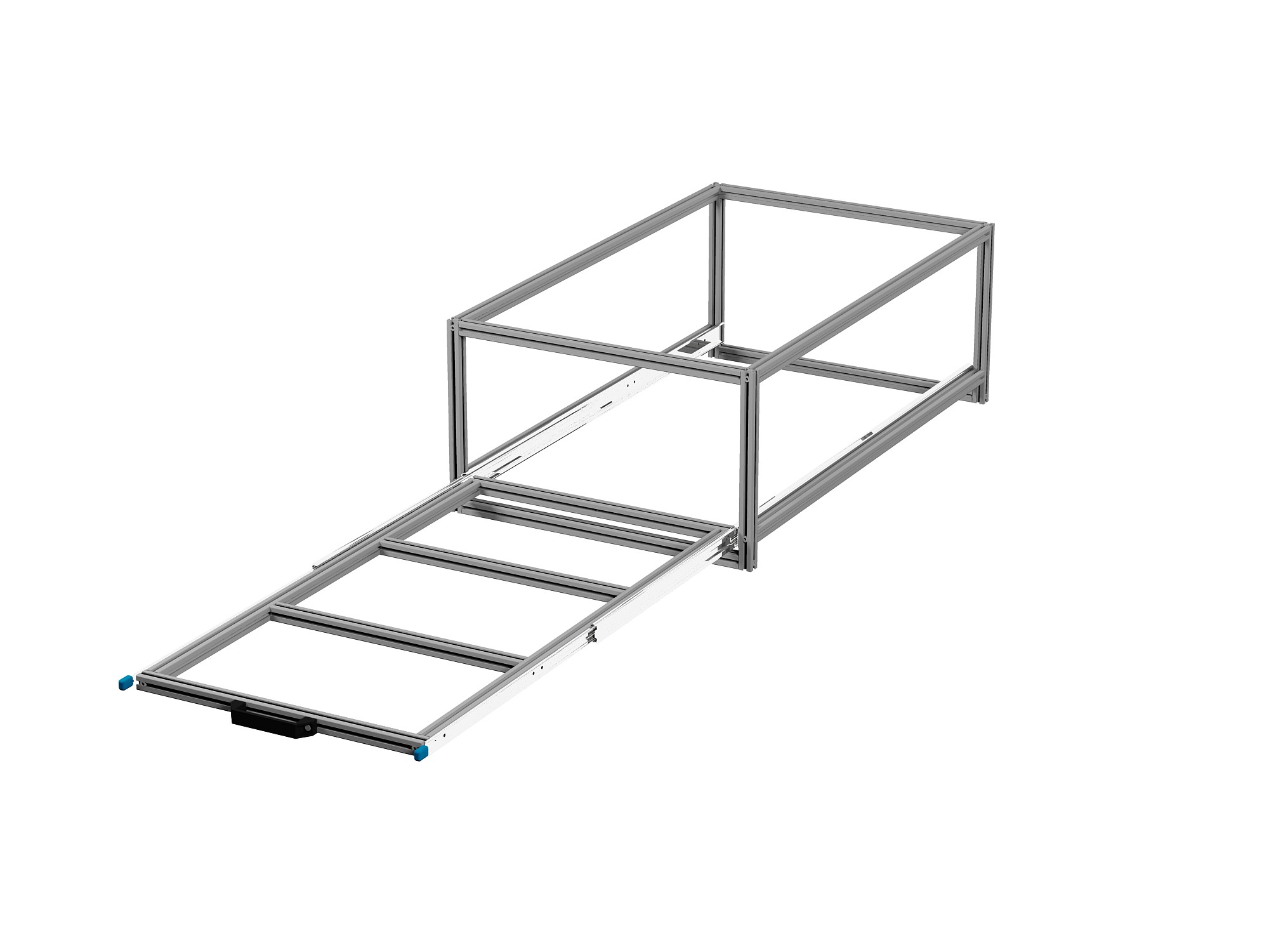Heckauszug 600 x 1200 mm Euroboxen für Camper, Caravan, Wohnmobil & Nutzfahrzeuge, 70 kg Tragkraft, Typ 43, ohne Euroboxen