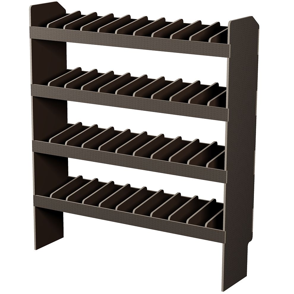 Fahrzeugregal 1450 x 1490 x 350 mm, für Einstecktrennwände, 340 mm Bodenfreiheit
