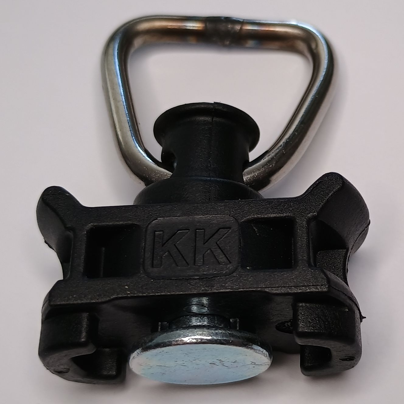 Zurröse Fitting für Airlineschiene , Trapez-Ring, schwarz, 12-er Set