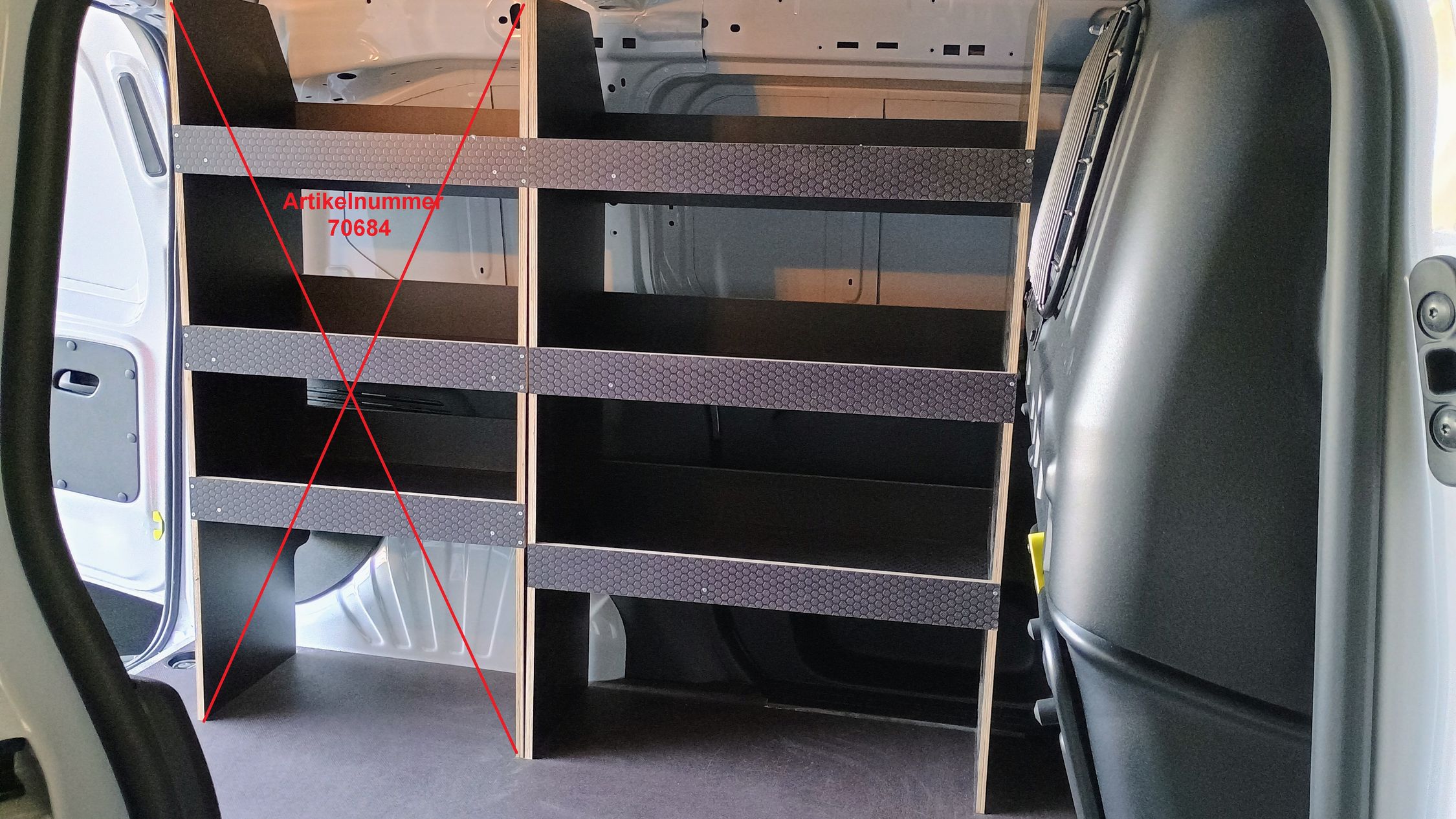 Fahrzeugregal 700 x 1150 x  350 mm