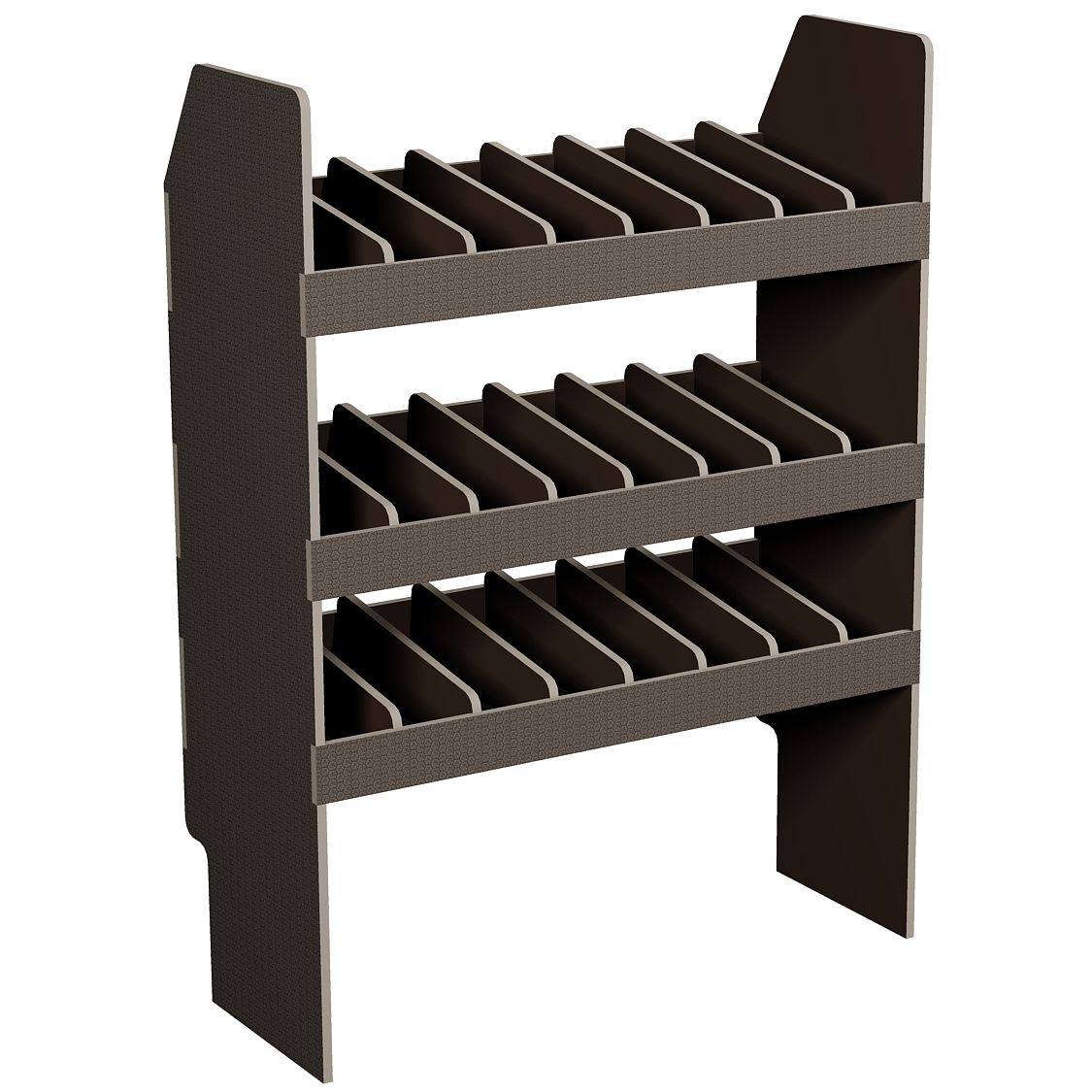 Fahrzeugregal 850 x 1150 x 350 mm, für Einstecktrennwände, 340 mm Bodenfreiheit