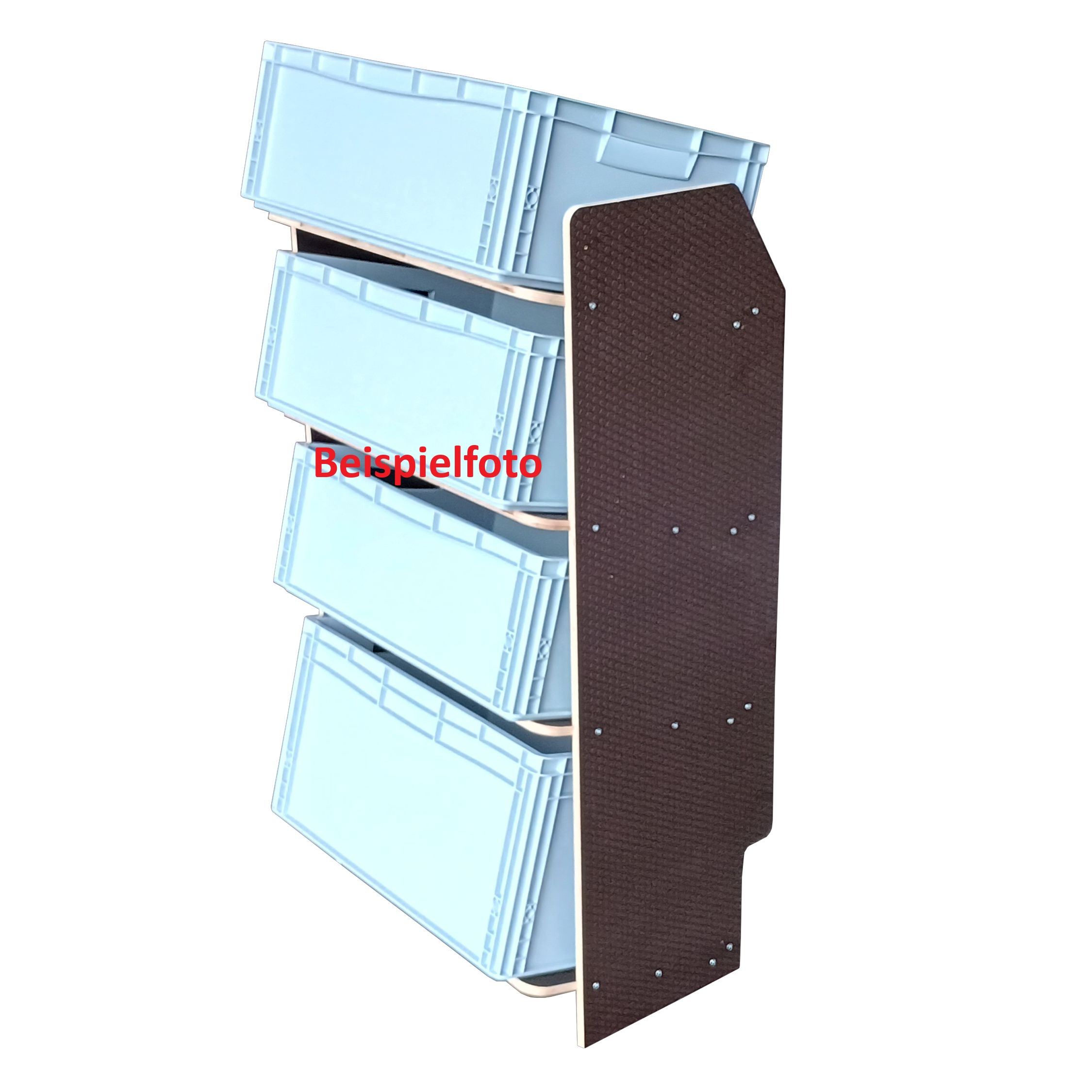 Fahrzeugregal für Euroboxen 600 x 400 mm, Typ 1, mit Euroboxen