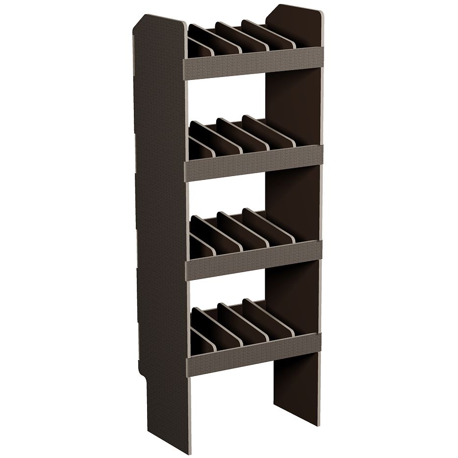 Fahrzeugregal 550 x 1490 x 350 mm, für Einstecktrennwände, 340 mm Bodenfreiheit