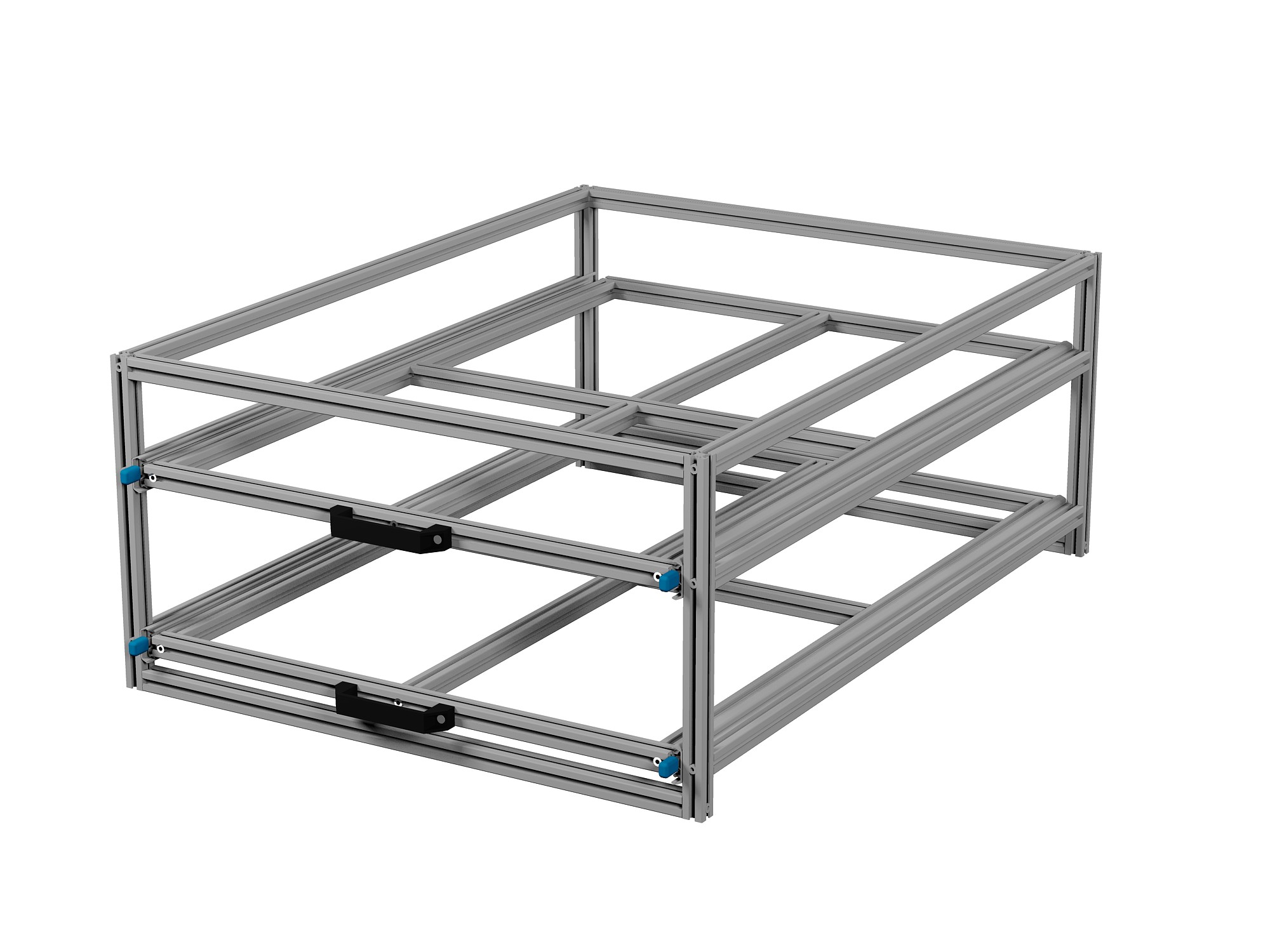 Heckauszug 800 x 1200 mm Euroboxen für Camper, Caravan, Wohnmobil & Nutzfahrzeuge, 220 kg Tragkraft, Typ 33, mit Euroboxen, Bestückung 1