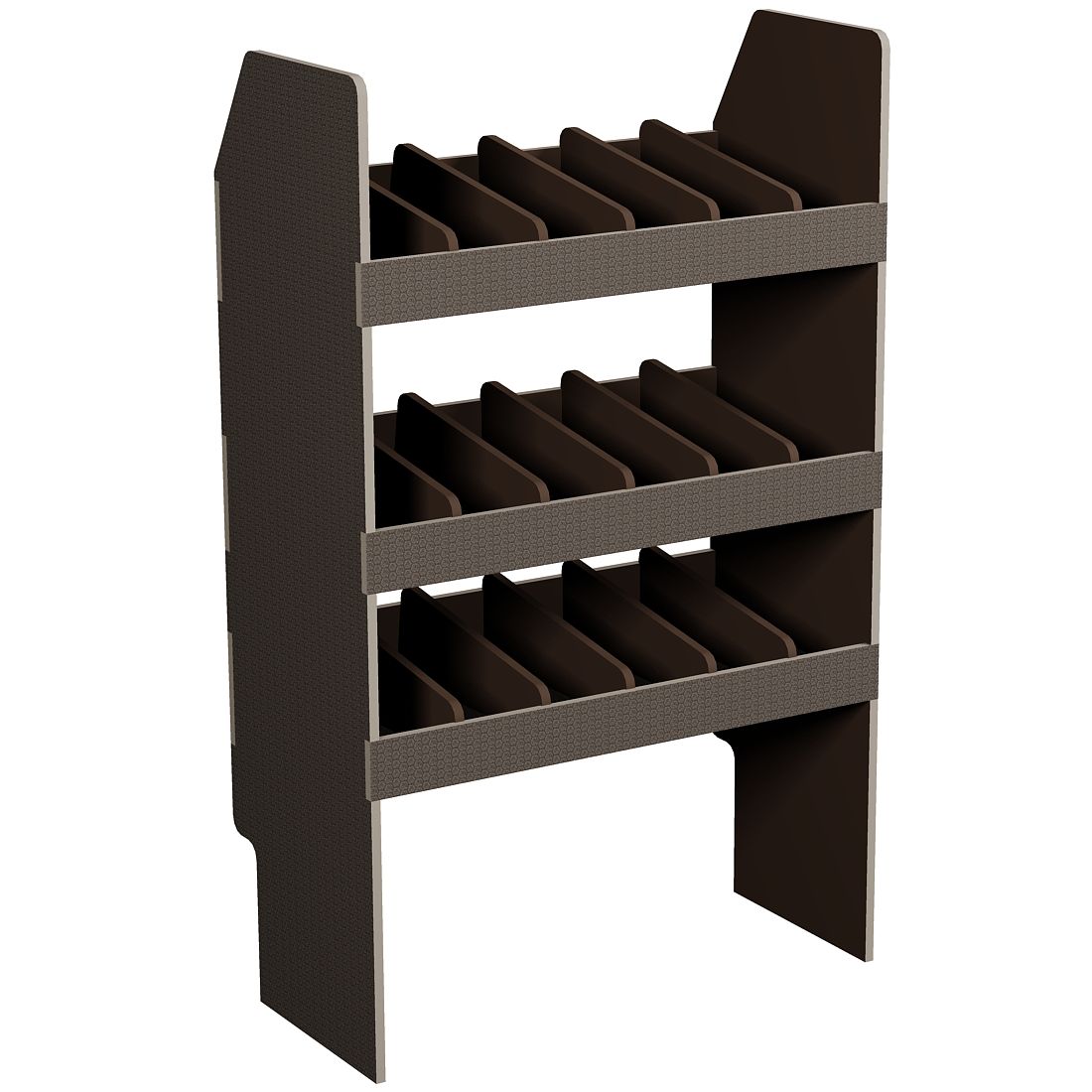 Fahrzeugregal 700 x 1150 x  350 mm, für Einstecktrennwände, 340 mm Bodenfreiheit