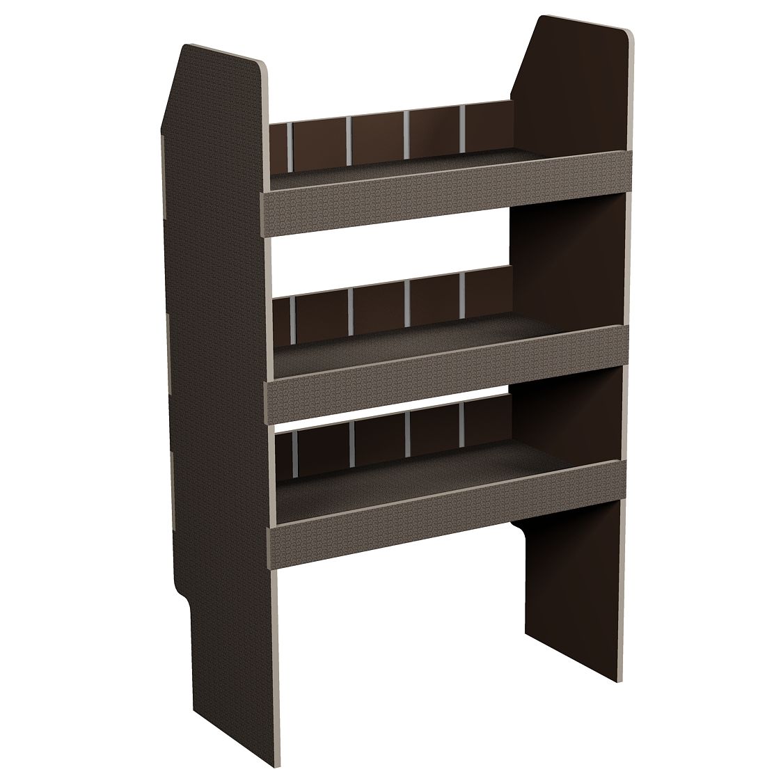 Fahrzeugregal 700 x 1150 x  350 mm, für Einstecktrennwände, 340 mm Bodenfreiheit