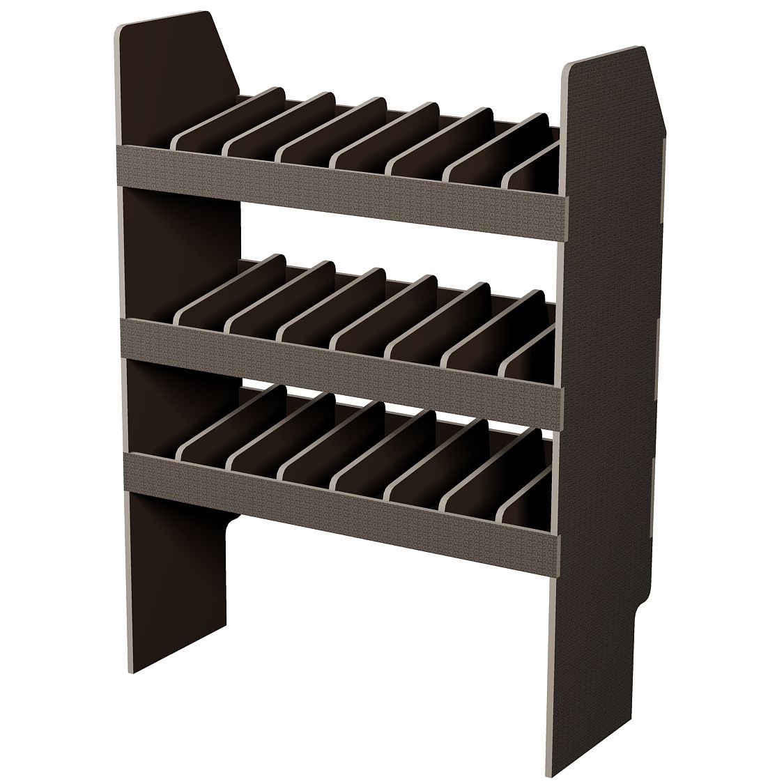 Fahrzeugregal 850 x 1150 x 350 mm, für Einstecktrennwände, 340 mm Bodenfreiheit