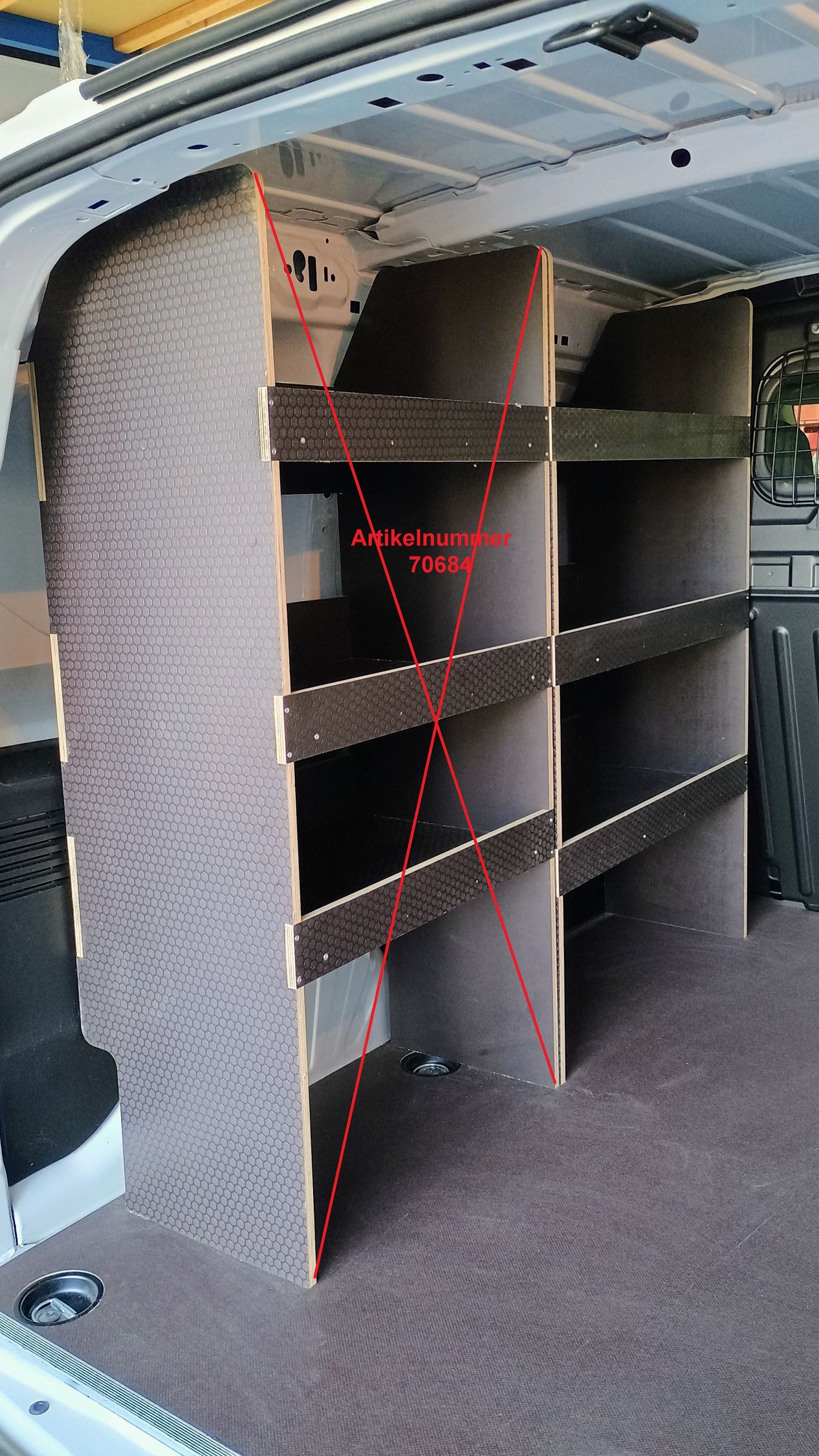 Fahrzeugregal 700 x 1150 x  350 mm