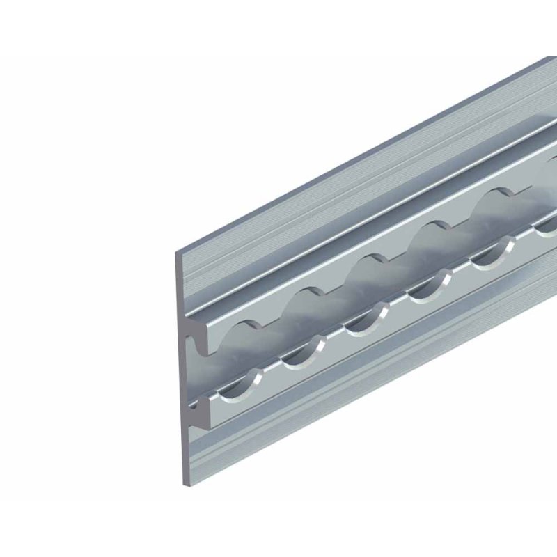 Airlineschiene allsafe Standard mit Flansch, 471 mm, inkl. Montagekleberkartusche (1x310 ml)