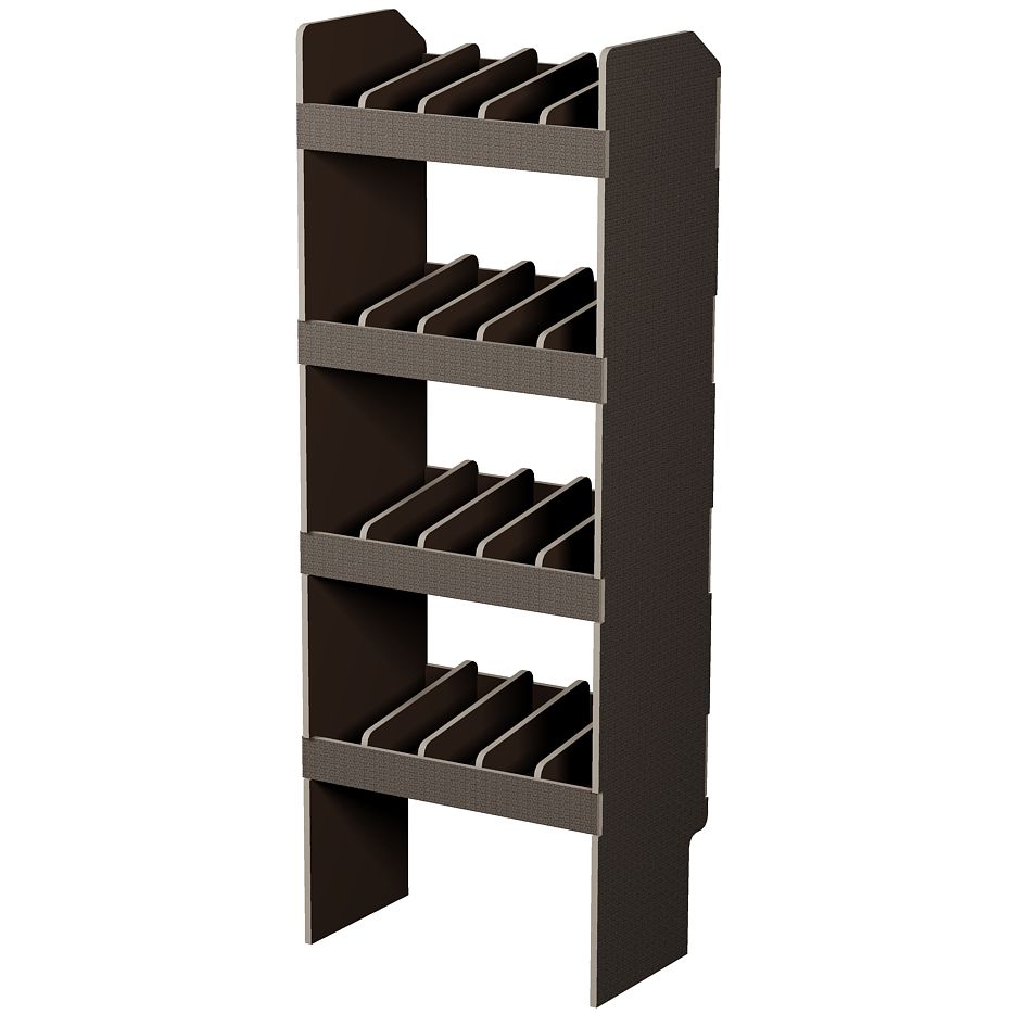 Fahrzeugregal 550 x 1490 x 350 mm, für Einstecktrennwände, 340 mm Bodenfreiheit