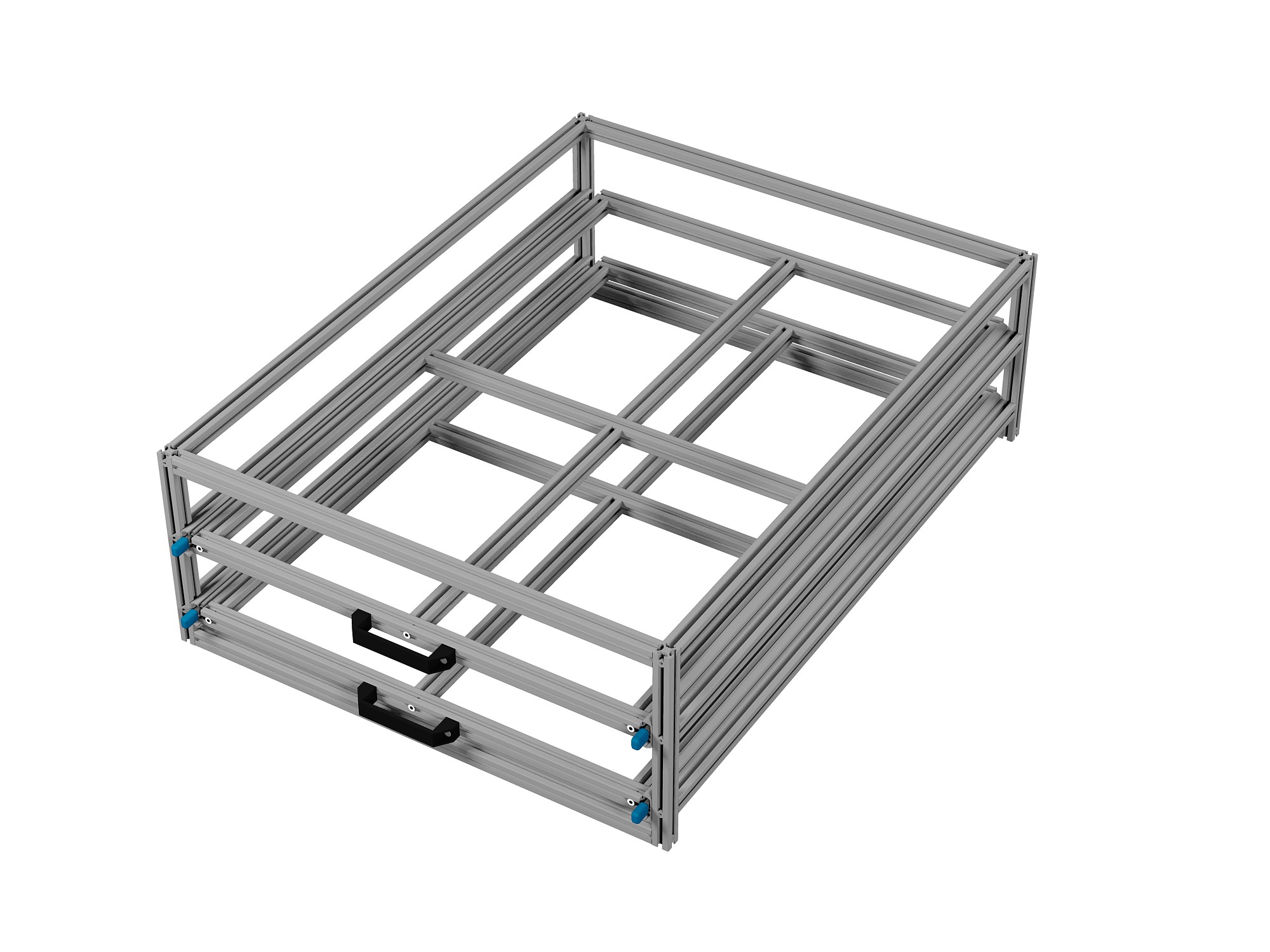 Heckauszug 800 x 1200 mm Euroboxen für Camper, Caravan, Wohnmobil & Nutzfahrzeuge, 220 kg Tragkraft, Typ 32, ohne Euroboxen