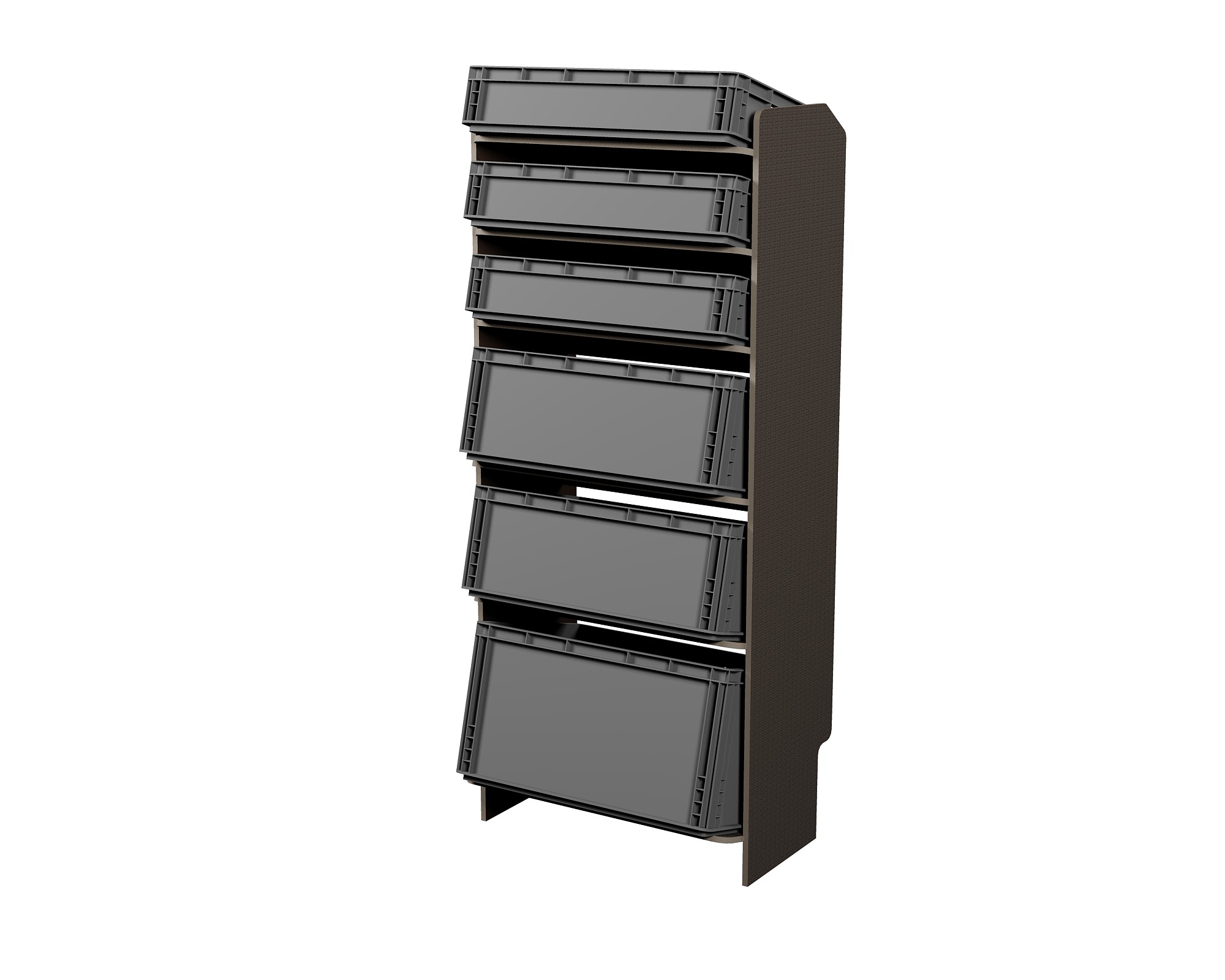 Fahrzeugregal für Euroboxen 600 x 400 mm, Typ 2, ohne Euroboxen