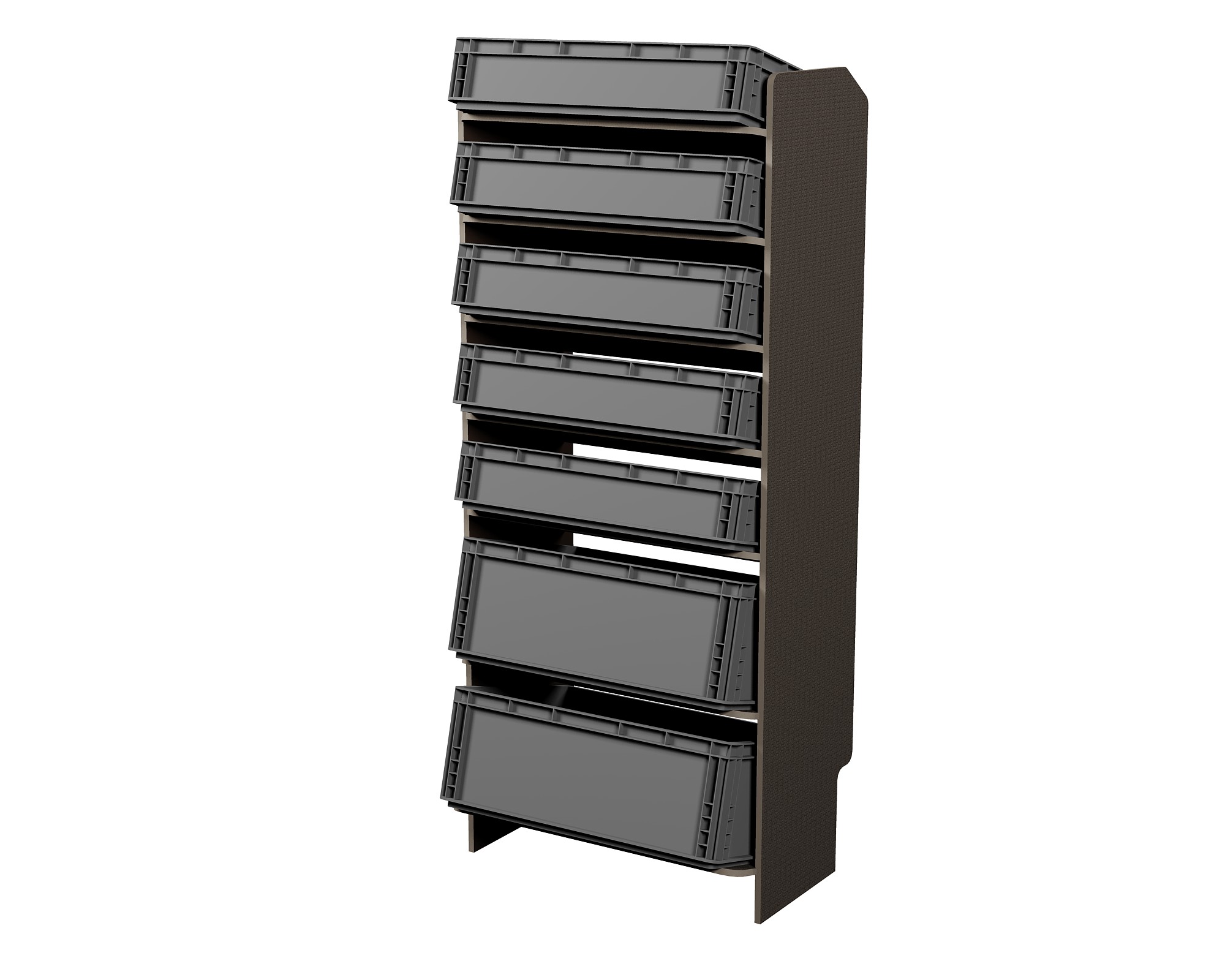 Fahrzeugregal für Euroboxen 600 x 400 mm, Typ 1, ohne Euroboxen