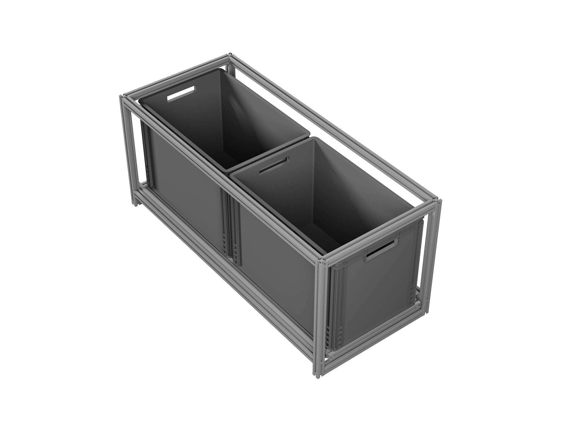 Heckauszug Euroboxen für Camper, Caravan, Wohnmobil & Nutzfahrzeuge, 70 kg Tragkraft, Typ 14, ohne Euroboxen