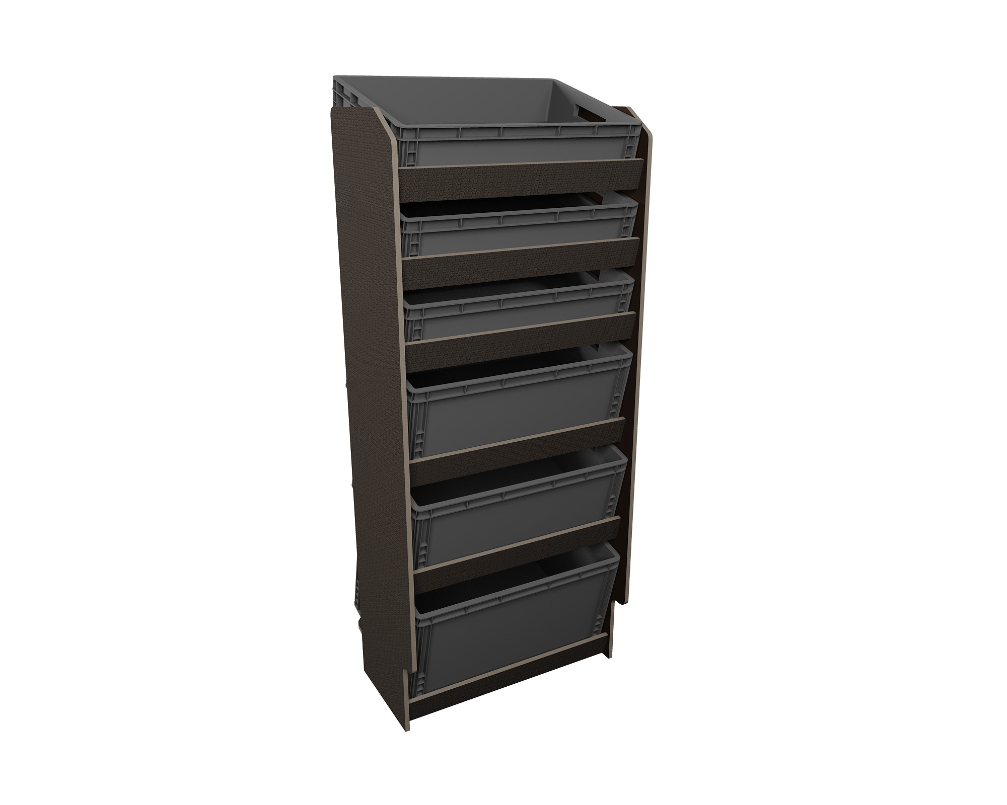 Fahrzeugregal für Euroboxen 600 x 400 mm, Typ 2, ohne Euroboxen