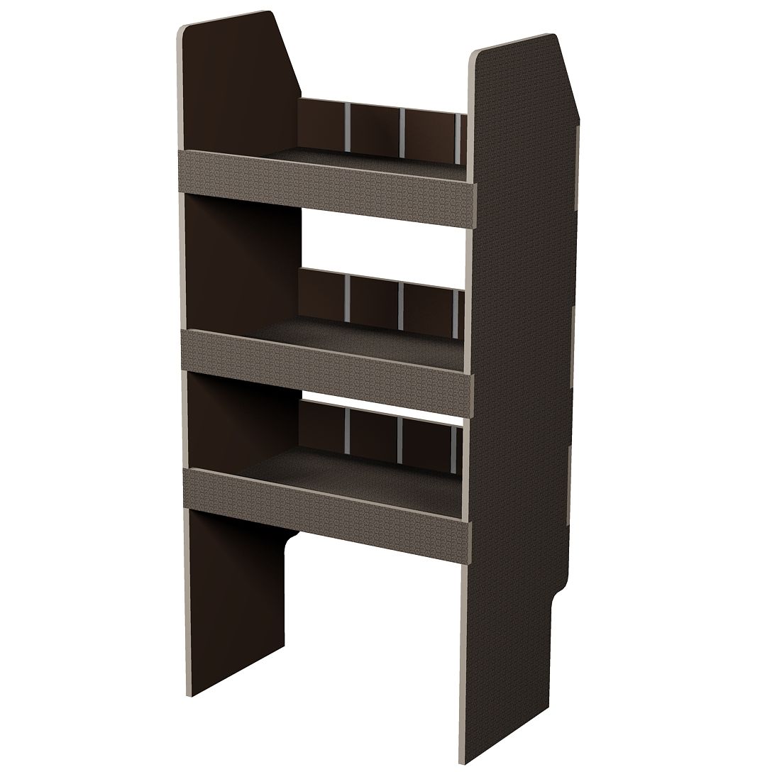Fahrzeugregal 550 x 1150 x 350 mm, für Einstecktrennwände, 340 mm Bodenfreiheit