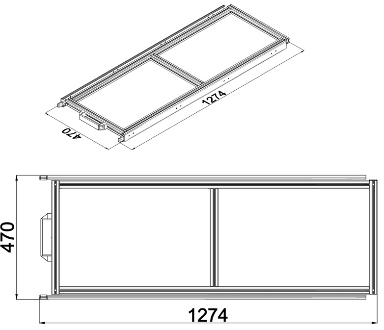 Heckauszug Euroboxen für Camper, Caravan, Wohnmobil & Nutzfahrzeuge, 220 kg Tragkraft