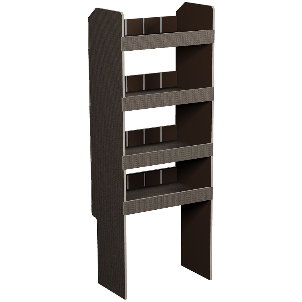 Fahrzeugregal 550 x 1490 x  350 mm, für Einstecktrennwände, 460 mm Bodenfreiheit