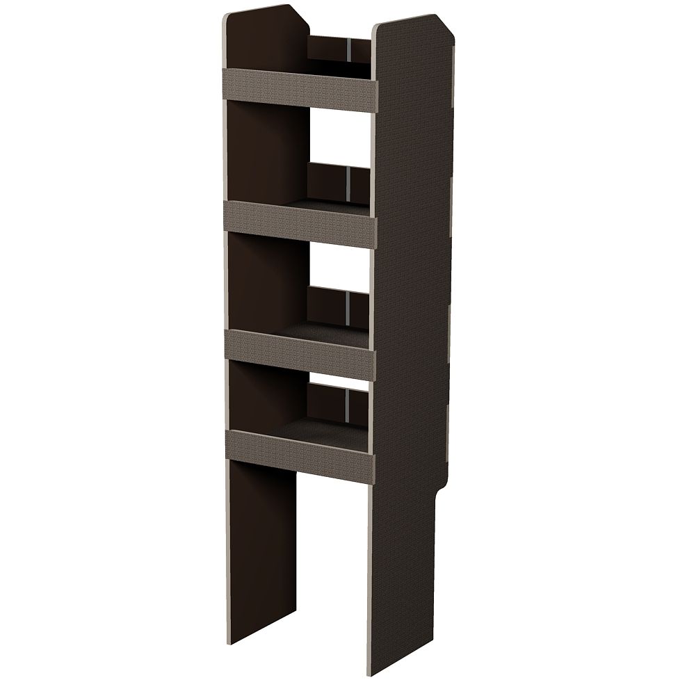 Fahrzeugregal 400 x 1490 x 350 mm, für Einstecktrennwände, 460 mm Bodenfreiheit
