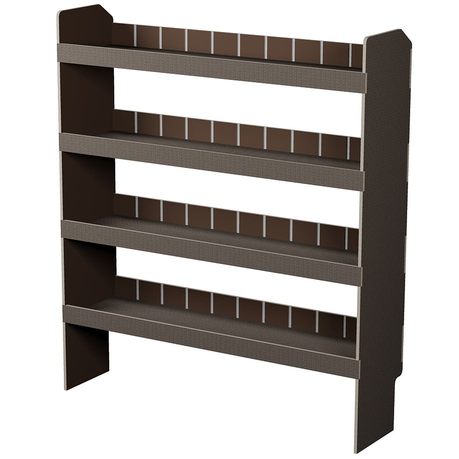 Fahrzeugregal 1300 x 1490 x 350 mm, für Einstecktrennwände, 460 mm Bodenfreiheit