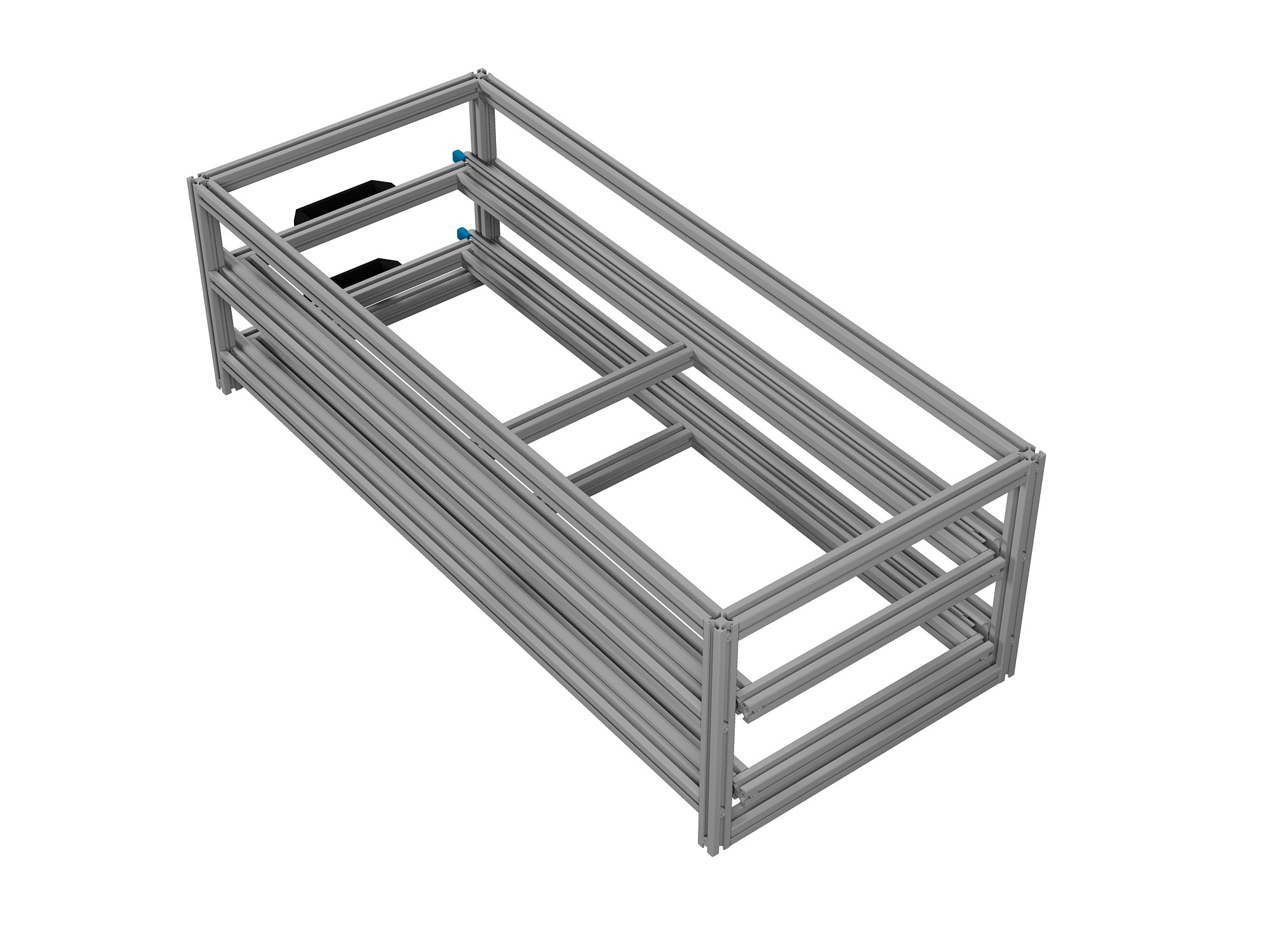 Heckauszug Euroboxen für Camper, Caravan, Wohnmobil & Nutzfahrzeuge, 70 kg Tragkraft, Typ 4, mit Euroboxen, Bestückung 3