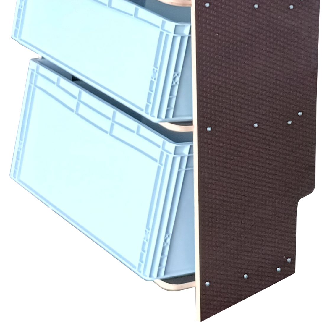 Fahrzeugregal für Euroboxen 600 x 400 mm, Typ 4, mit Euroboxen